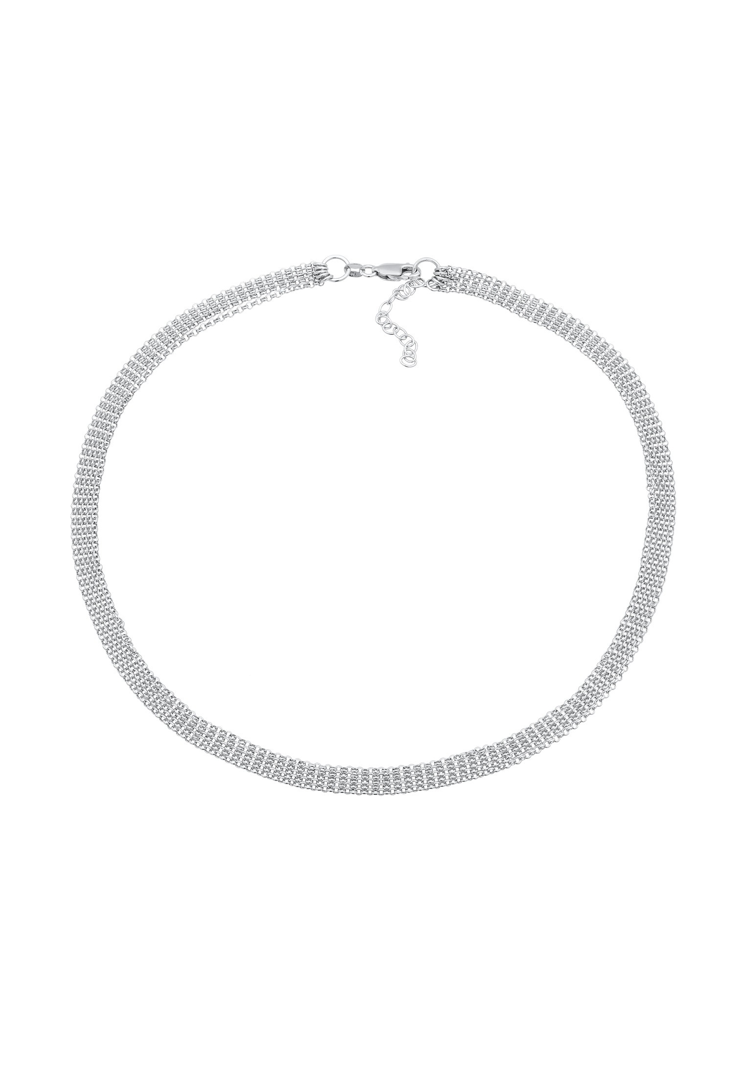 Elli Choker »Halskette Choker 5-Lagig Gliederung Modern 925 Silber«