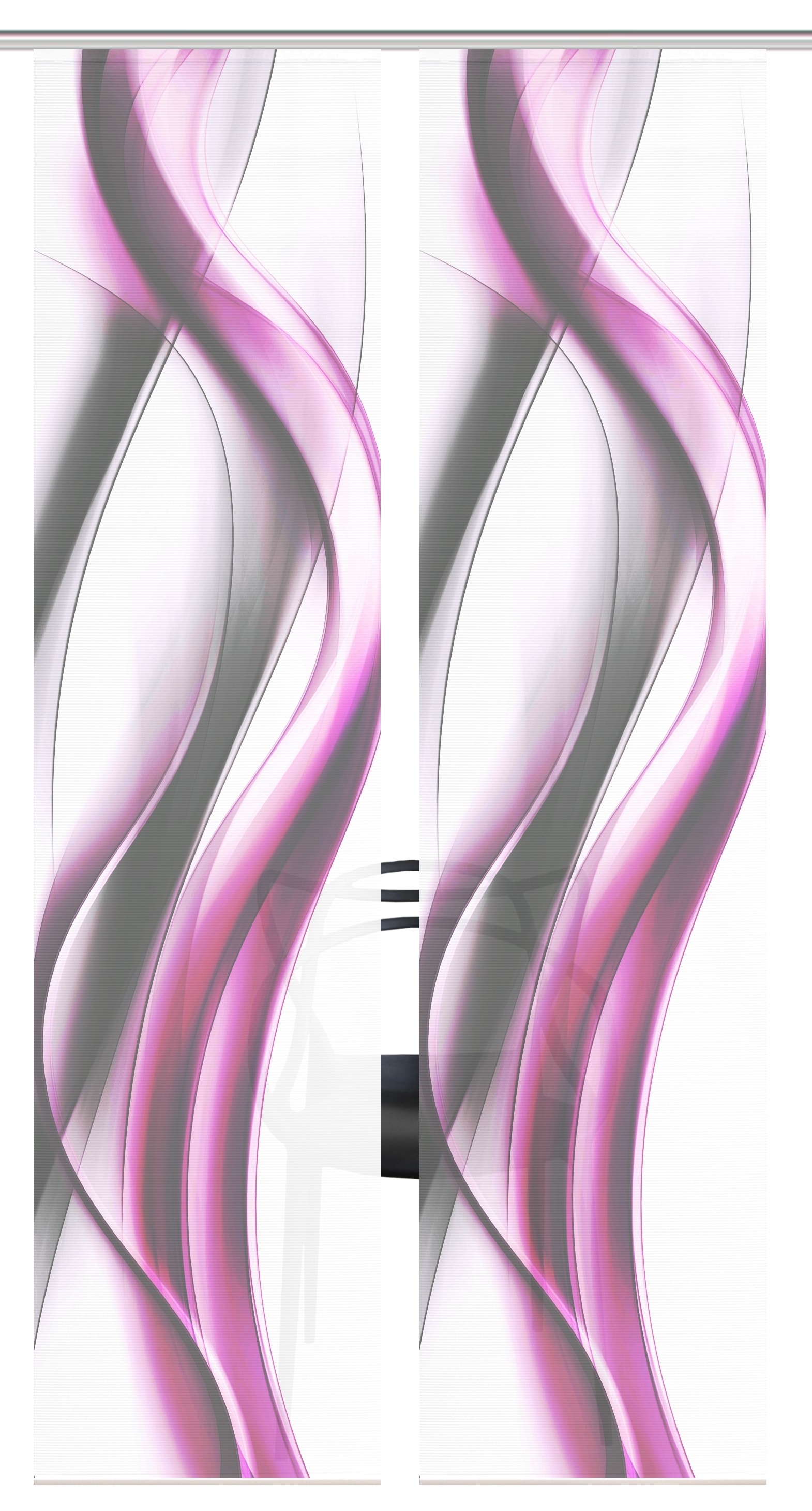 Vision S Schiebegardine »CARA« Paneelwagen 2 Stk. tlg. Schiebevorhang,Bambusoptik,Digitaldruck,SET