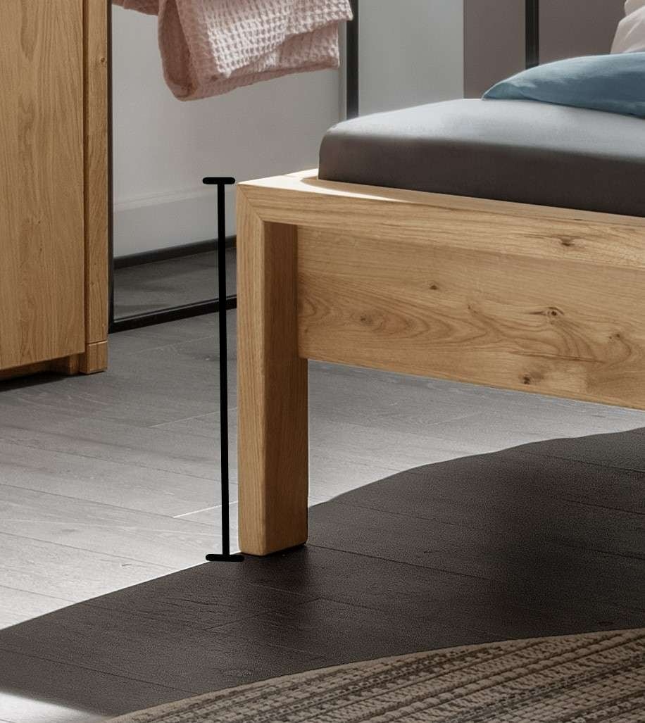 Home affaire Schlafzimmer-Set »Huven Schlafzimmer« 3 Stk. tlg. Massivholzbett aus Eiche mit 2 Nachttische, FSC®-zertifiziert, stabil