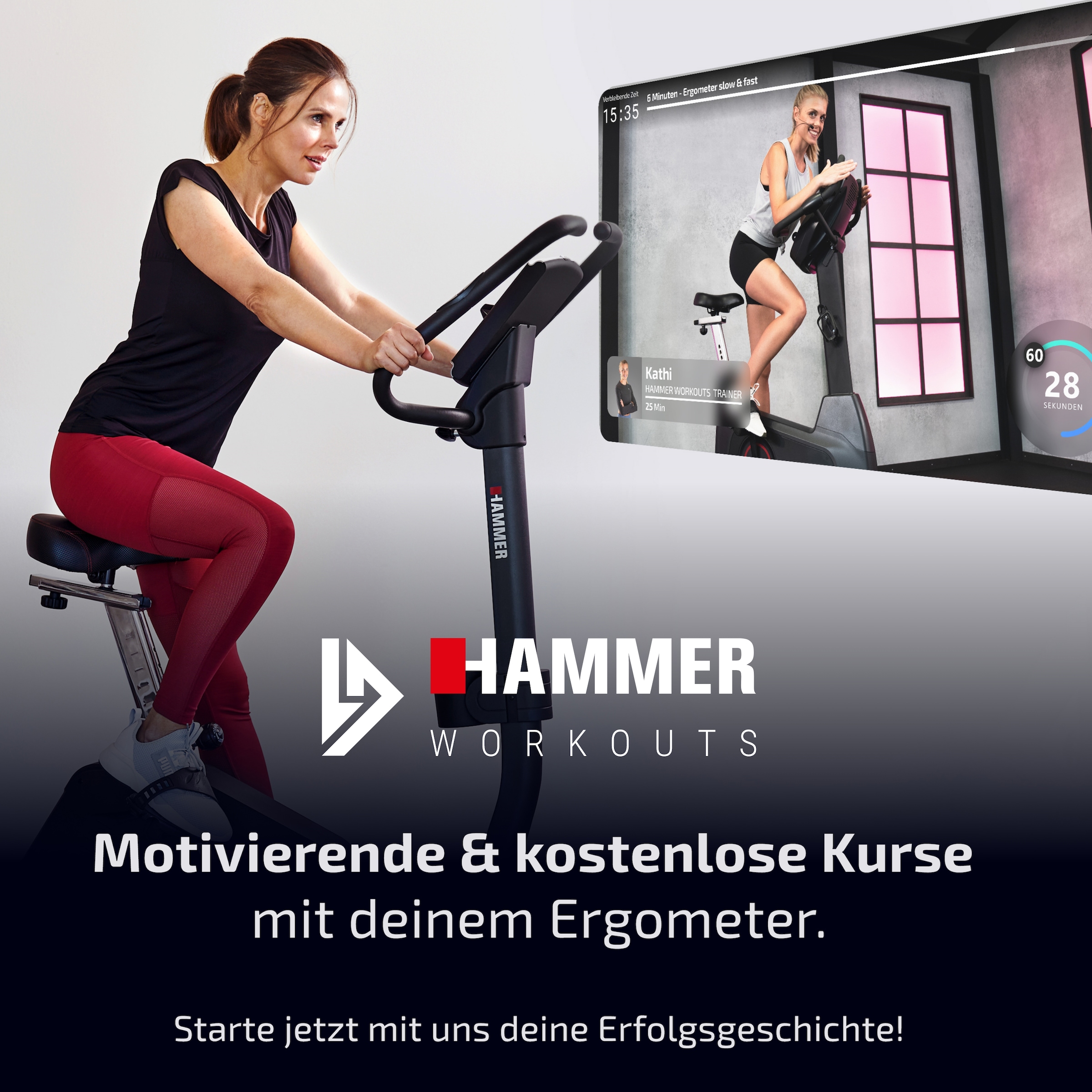 Hammer Liege-Heimtrainer »CleverFold RC5«, klappbar bei OTTO