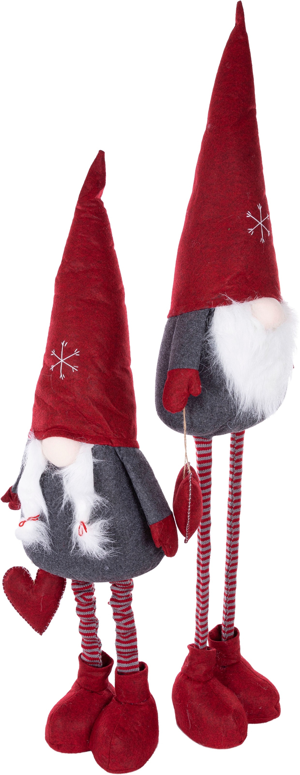Myflair Möbel & Accessoires Wichtel »Weihnachtswichtelfrau mit Ausziehbeinen«, Dekofigur, Weihnachtsdeko, Höhe max. ca. 125 cm