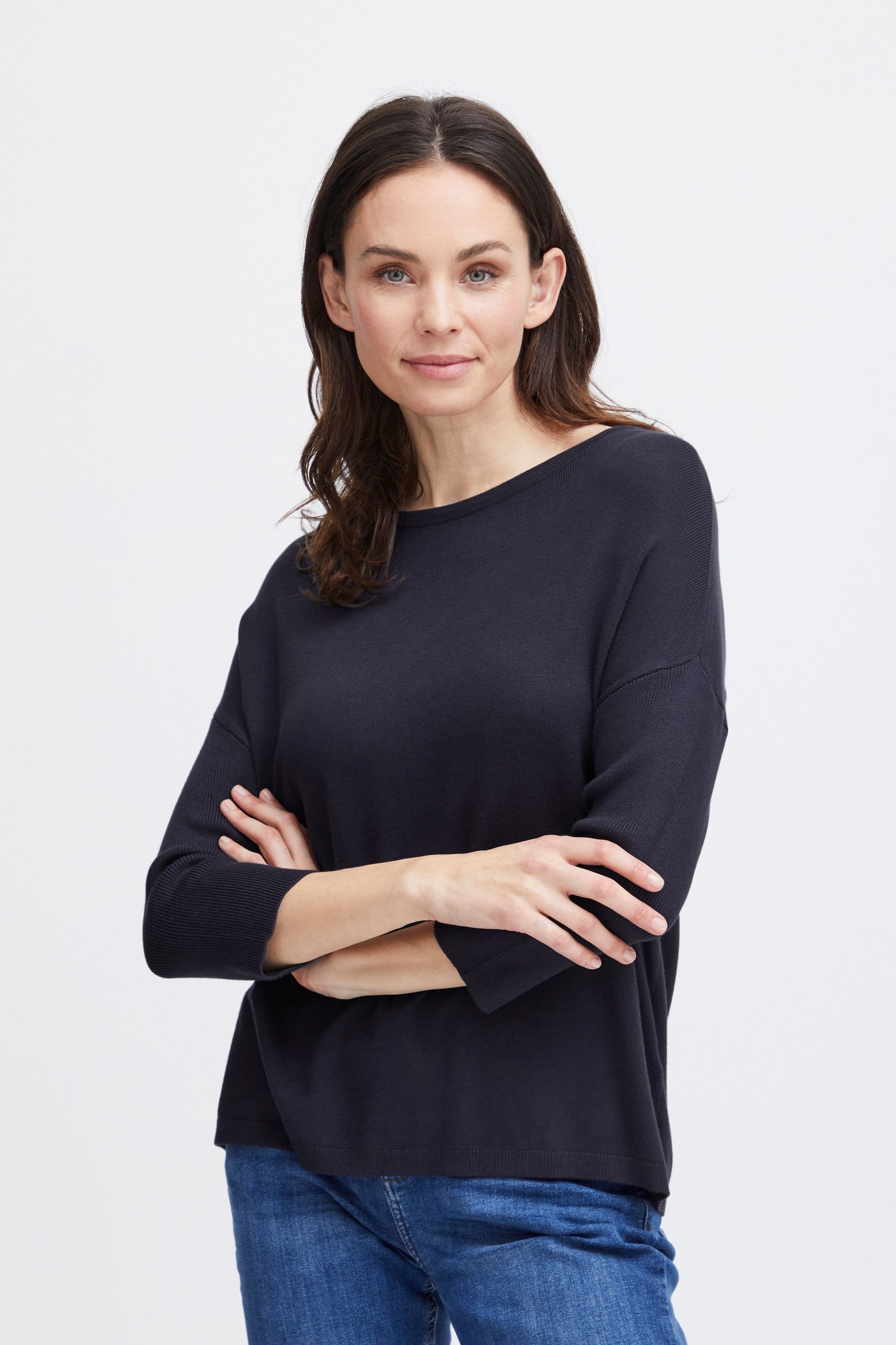 fransa Strickfleece-Pullover »Strickpullover FRBlume«