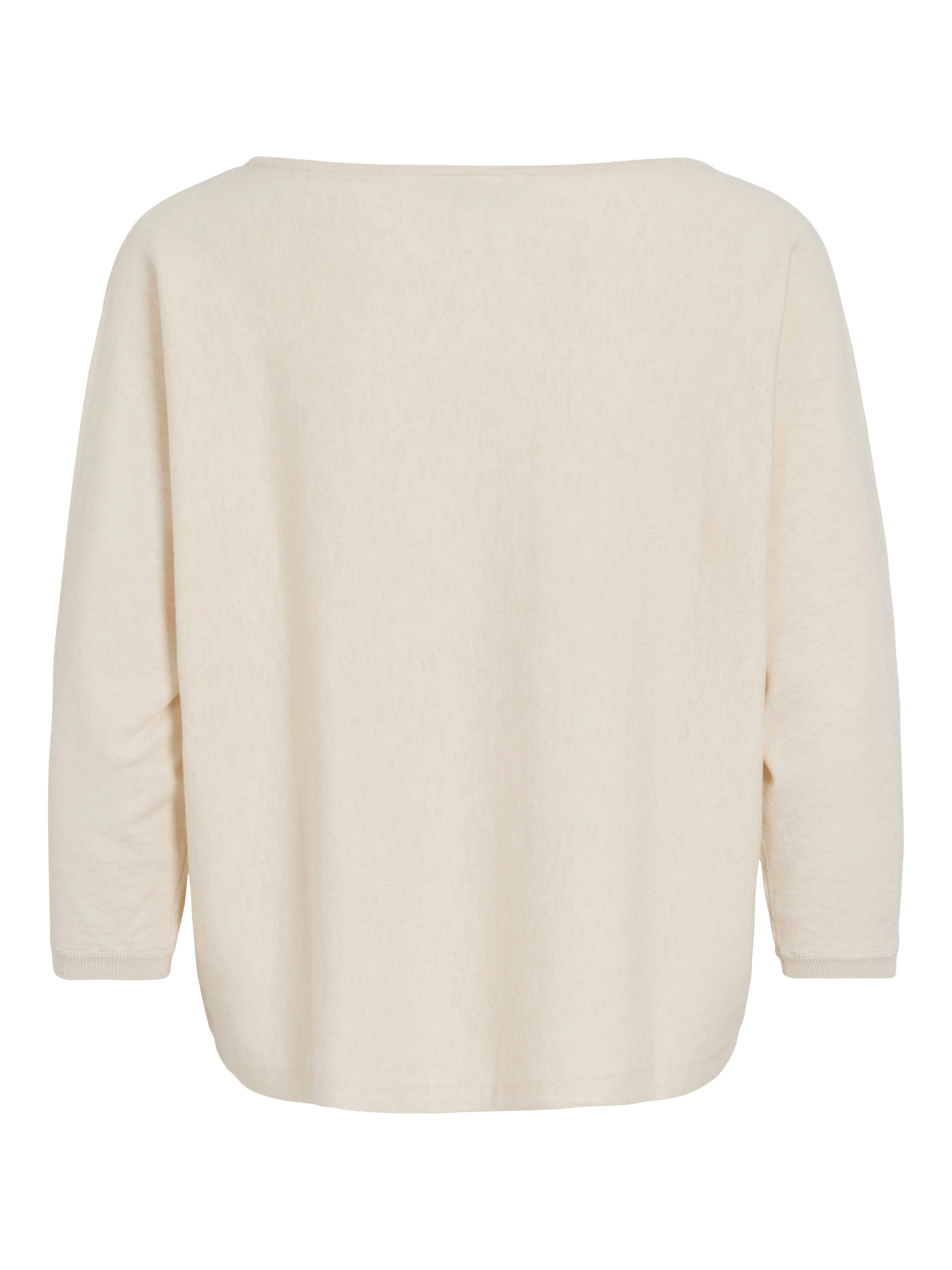 Vila 3/4 Arm-Pullover »VIMALU BOATNECK 3/4 SLEEVE KNIT TOP-NOOS« Materialmix, loose fit