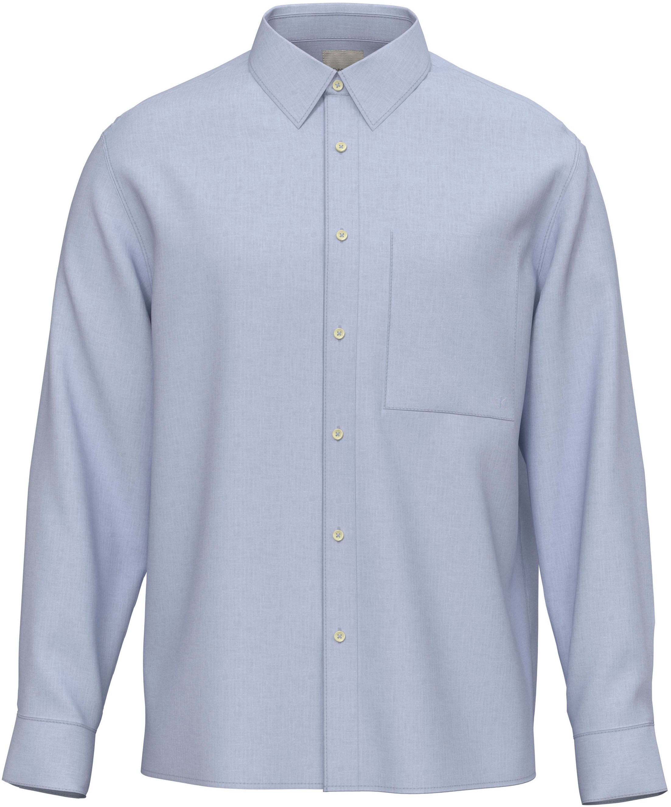 Calvin Klein Leinenhemd »SOLID LINEN CLASSIC« Kentkragen, Regular Fit, Leinen-Viskosemix