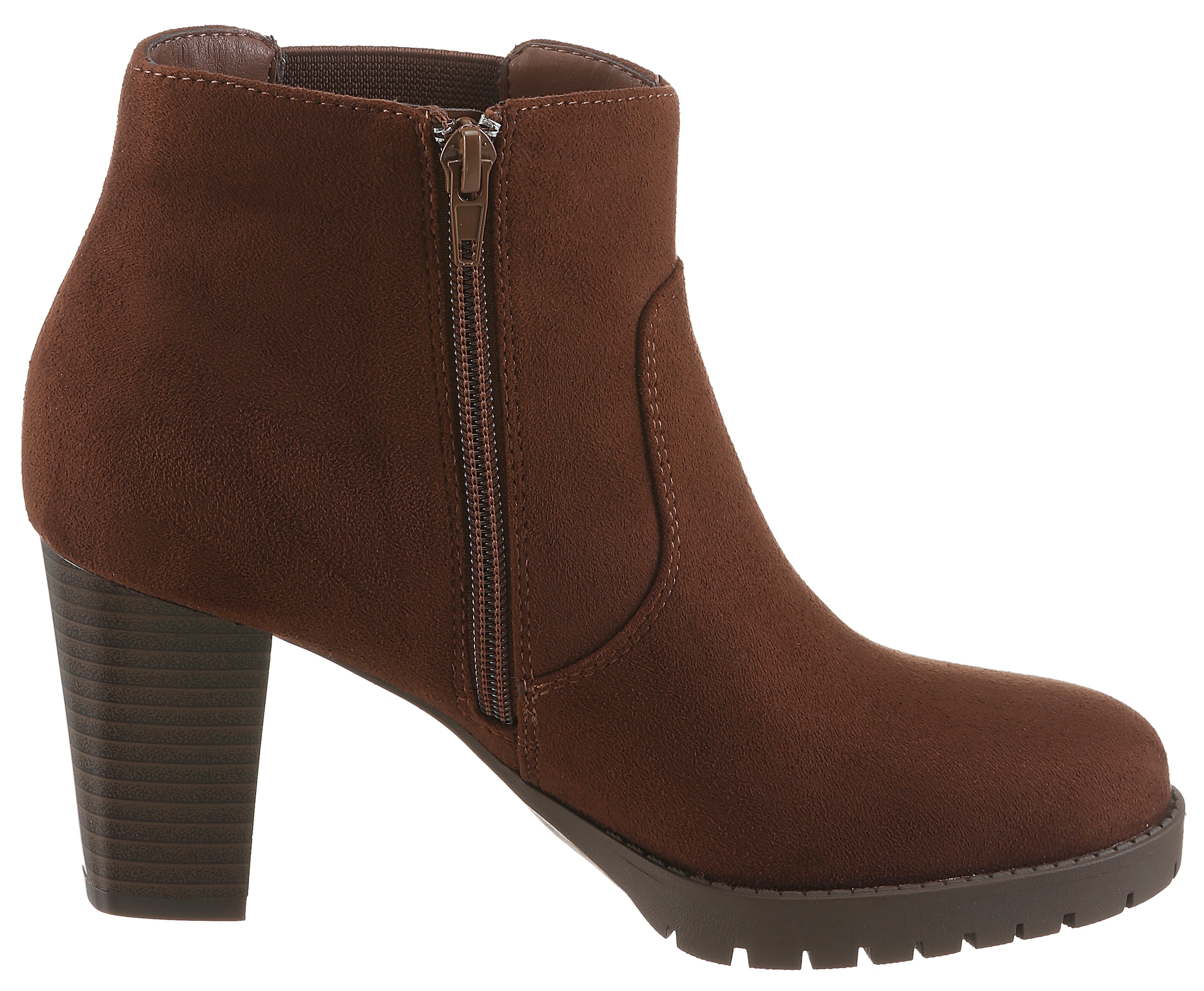 Aniston SHOES Stiefelette  Ankleboots mit seitlichem Stretcheinsatz