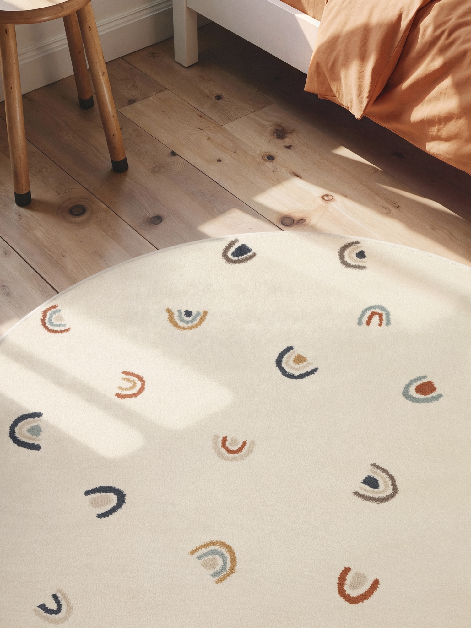 HANSE Home Kinderteppich »Ravi« rund 10 mm Höhe Pflegeleicht, Weich, Kinderzimmer, Spielteppich, Spielunterlage