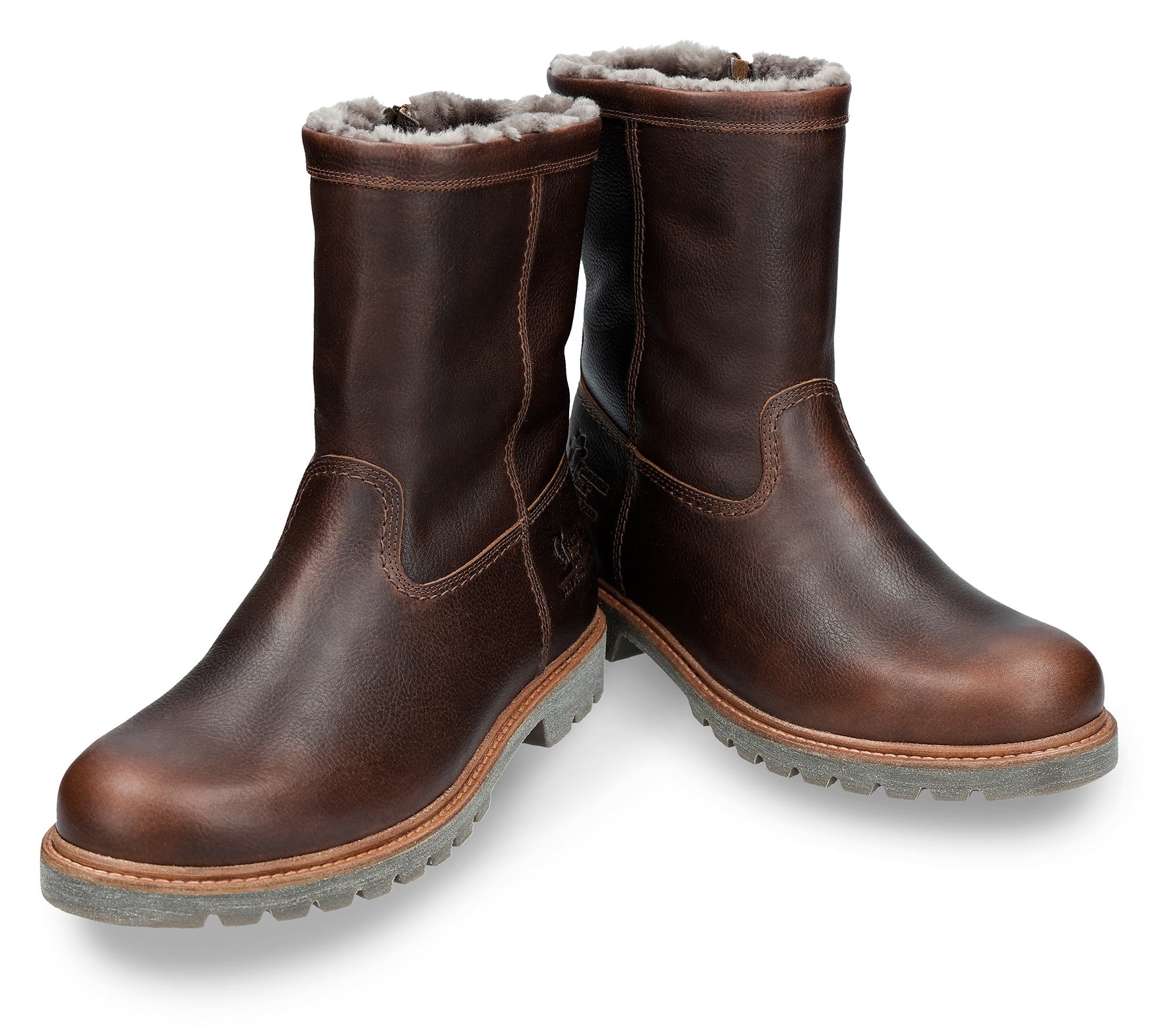 Panama Jack Winterboots, Blockabsatz, Winterstiefelette, Kurzstiefel mit edler Logoprägung