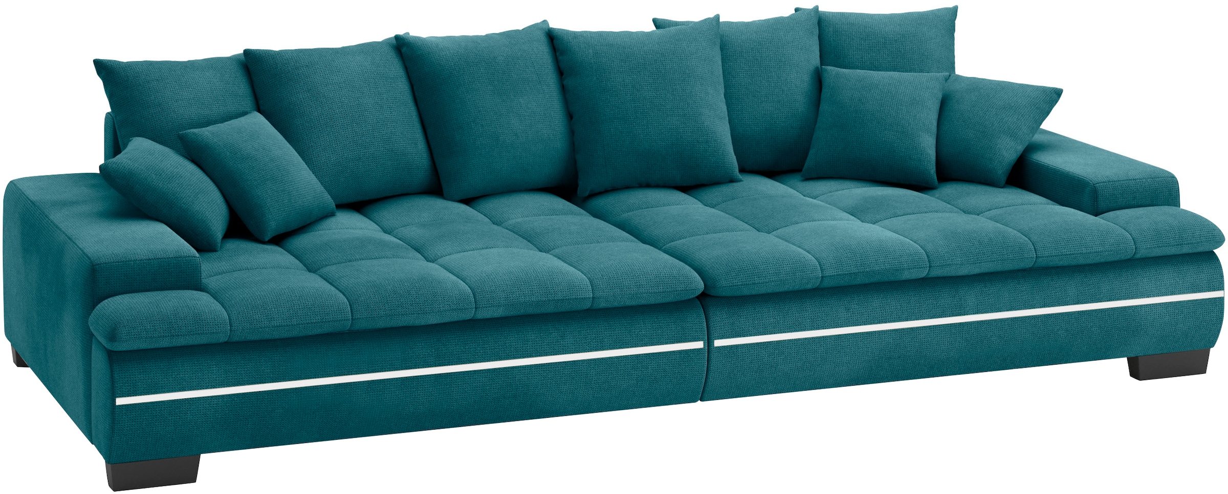 Mr. Couch Big-Sofa »Haiti II RGB-LED«, RGB-LED Beleuchtung, mit Handwerklich gearbeiteter Komfort-Steppung
