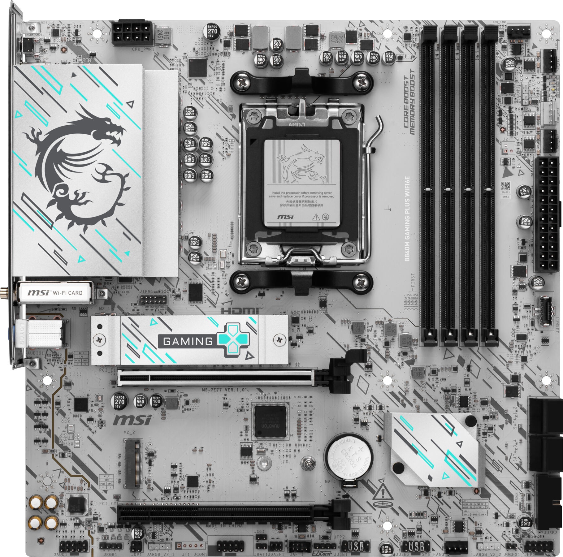 MSI Mainboard »B840M GAMING PLUS WIFI6E«