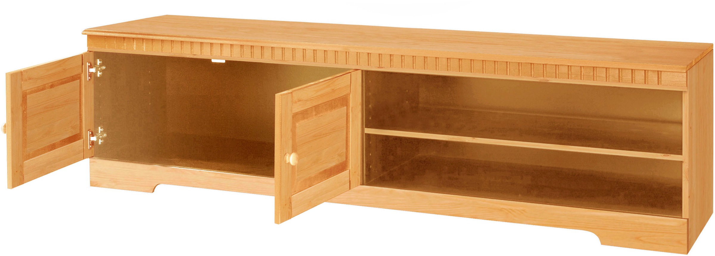 Home affaire Lowboard »Cubrix«, Kommode aus schönem massivem Kiefernholz, Breite 162 cm