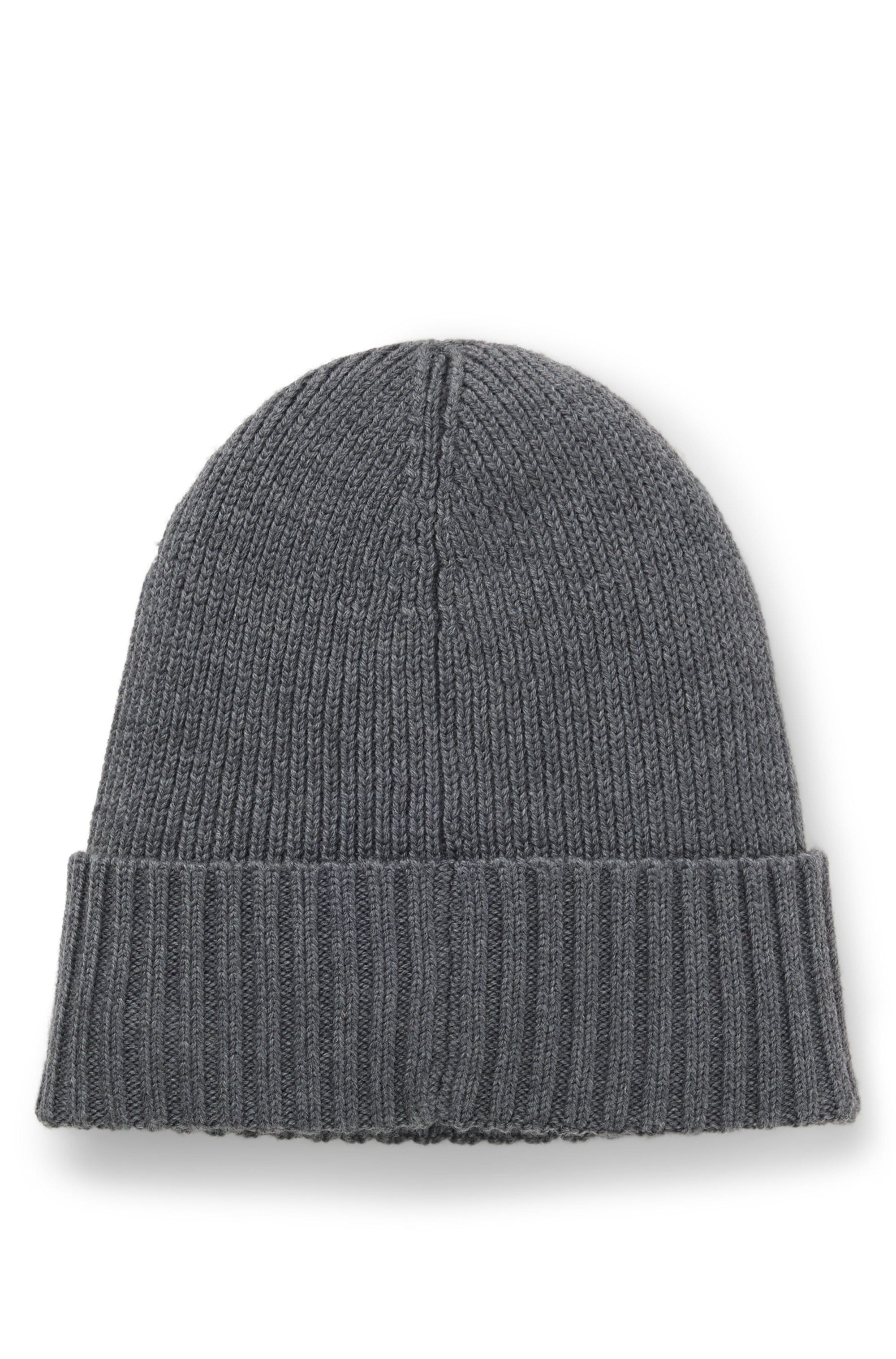 BOSS Beanie »Fati« aus Wolle in Rippenstrick, unisex