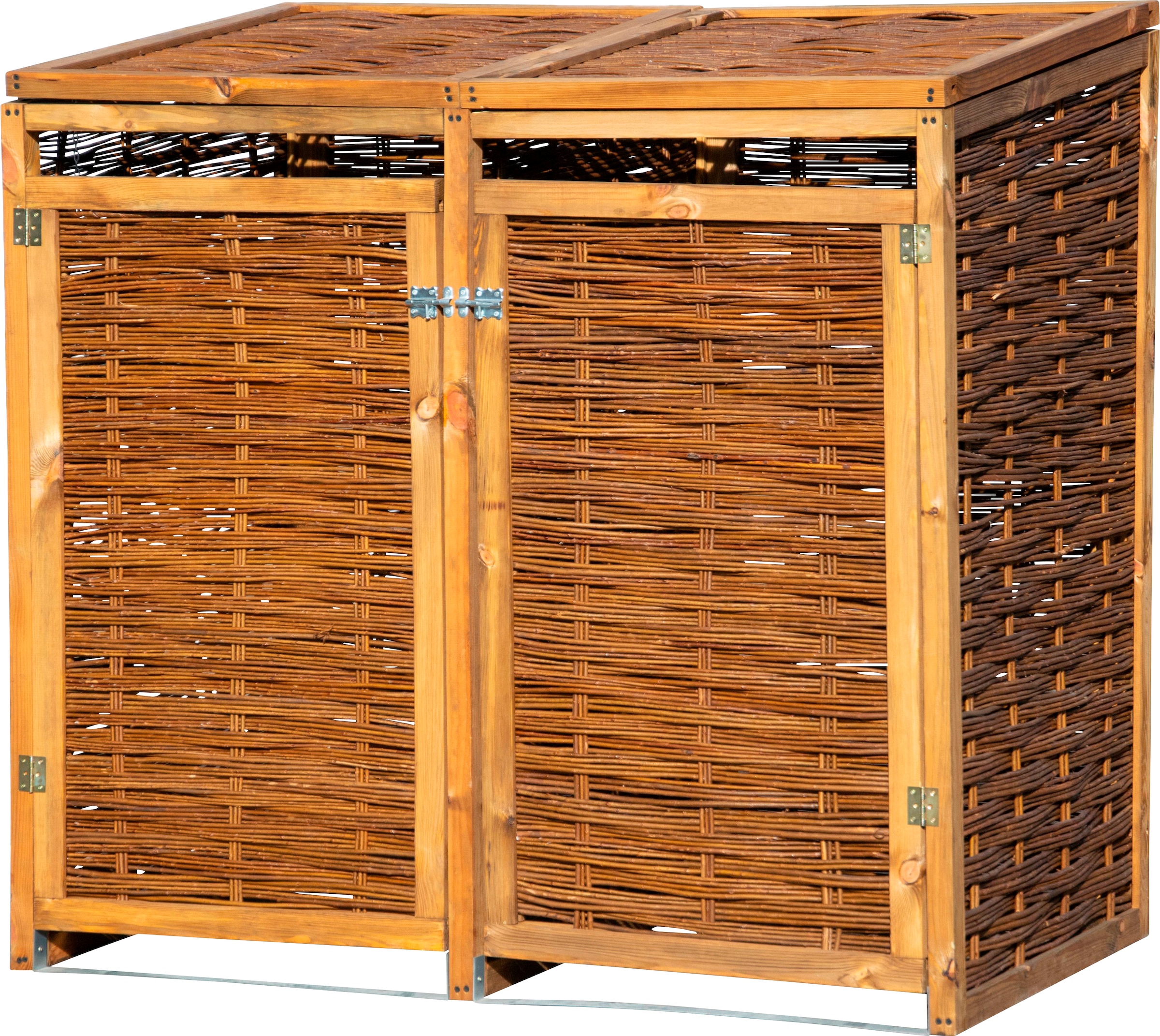 dobar Mülltonnenbox, 2x240l, BxTxH: 137x83x132 cm