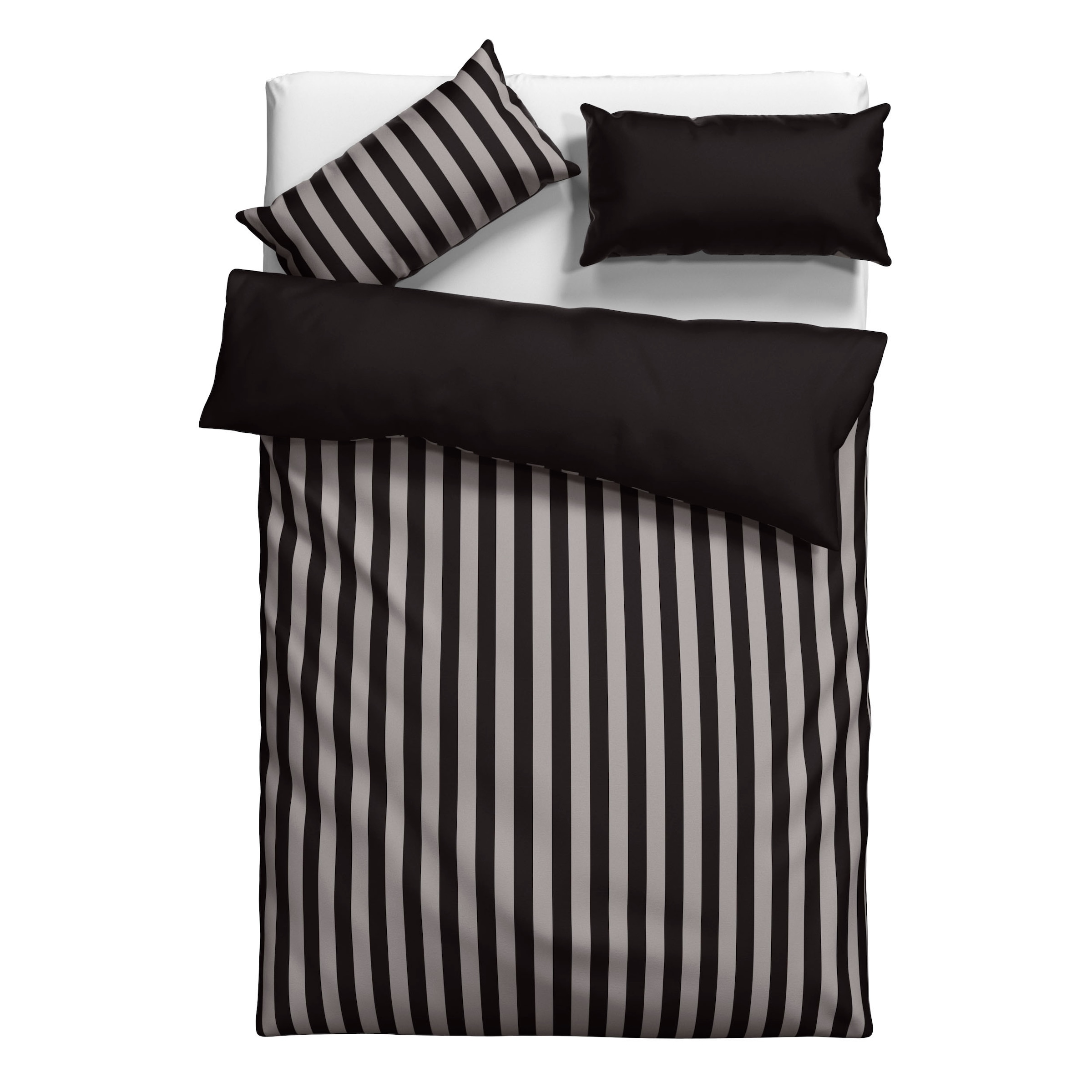 OTTO home Wendebettwäsche »Greta« 2 Bettwäsche mit Streifen in verschiedenen Qualitäten, ab 135x200 cm