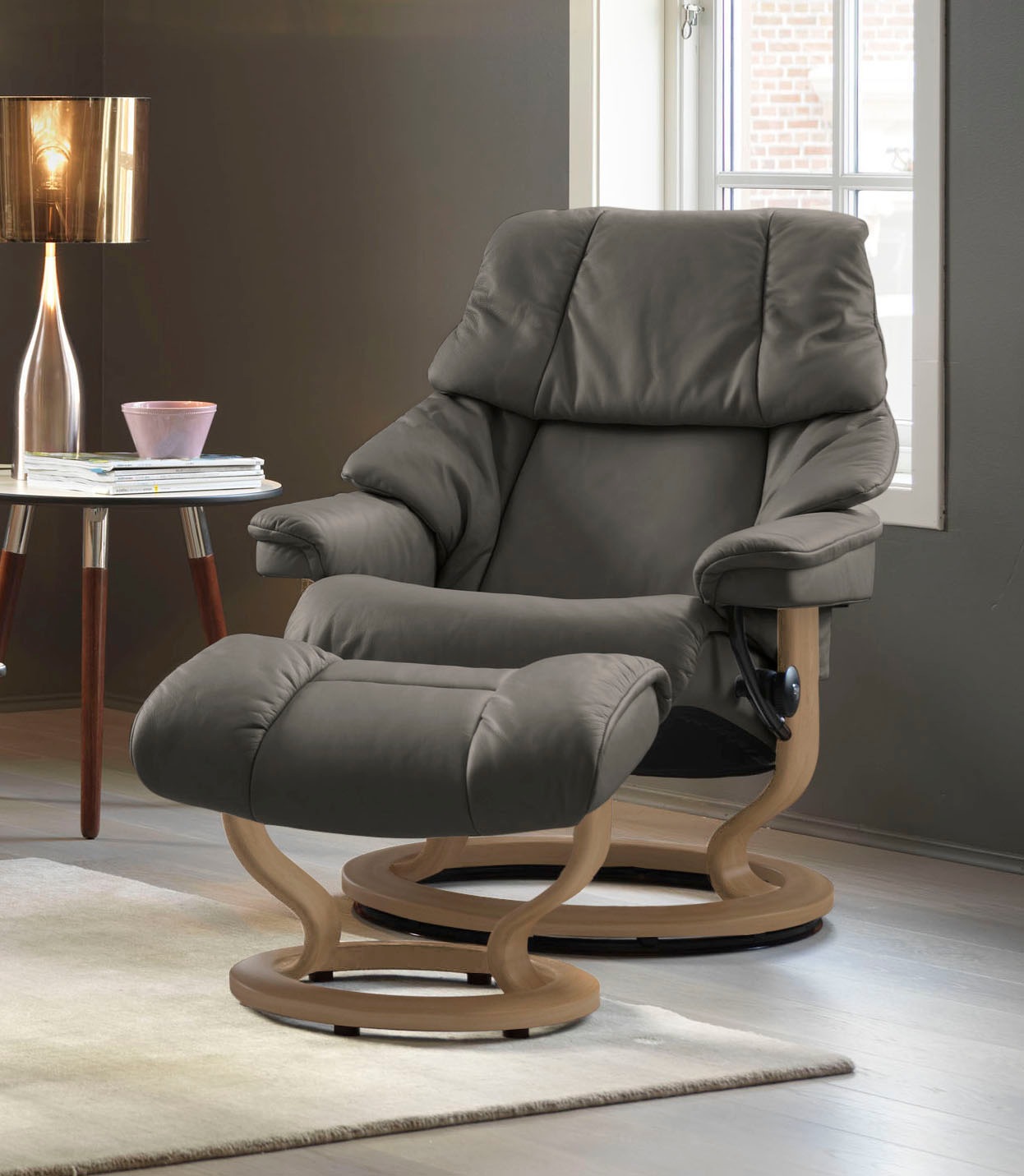 Stressless® Relaxsessel »Reno«, mit Classic Base, Größe S, M & L, Gestell Eiche