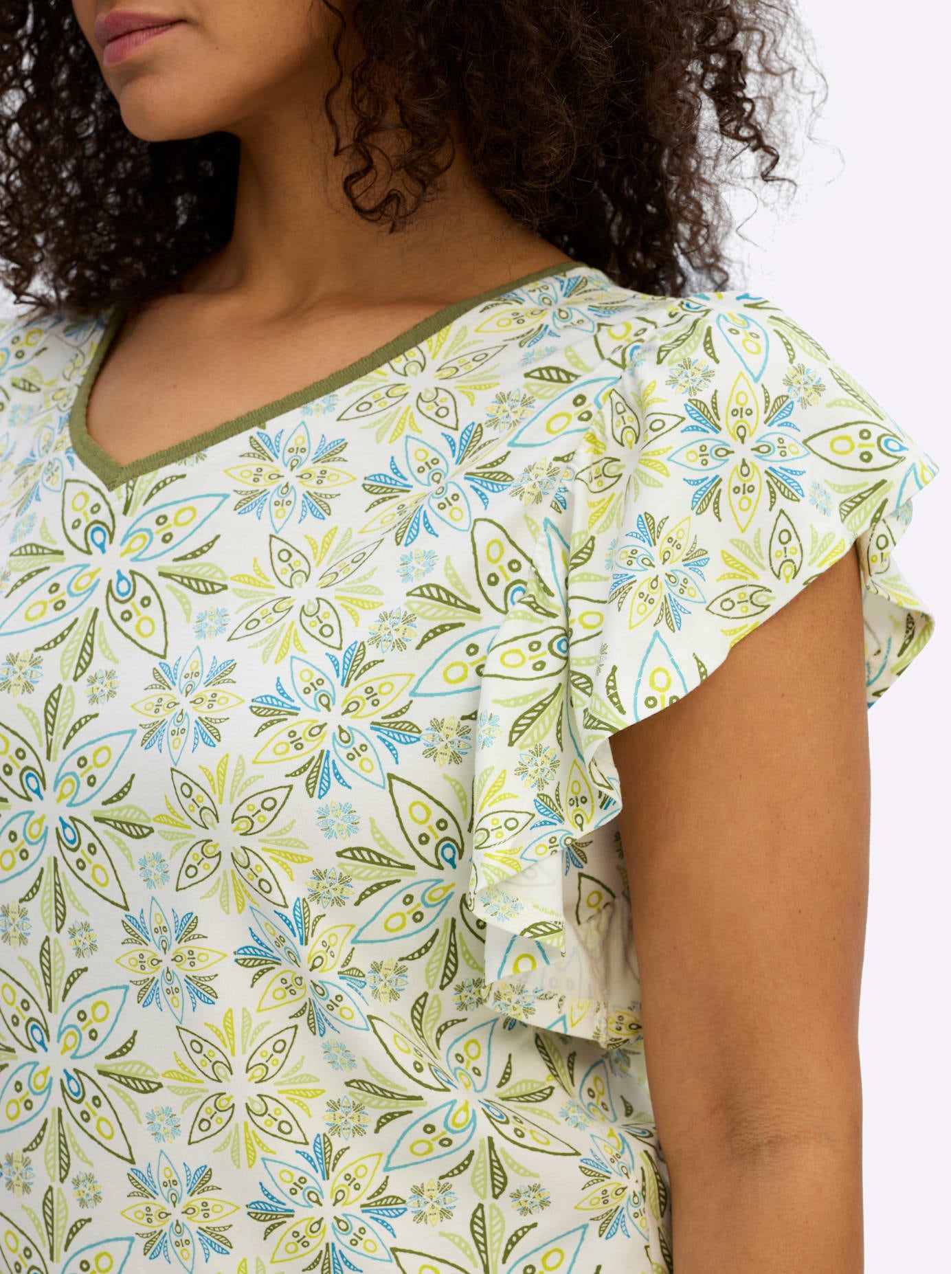 Sheego V-Shirt »Shirt« 1