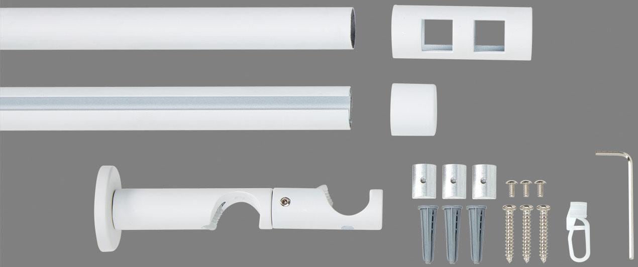 Good Life Kombi-Vorhangstange »Cartucho« Ø 20 mm 2 läufig-läufig Fixmaß