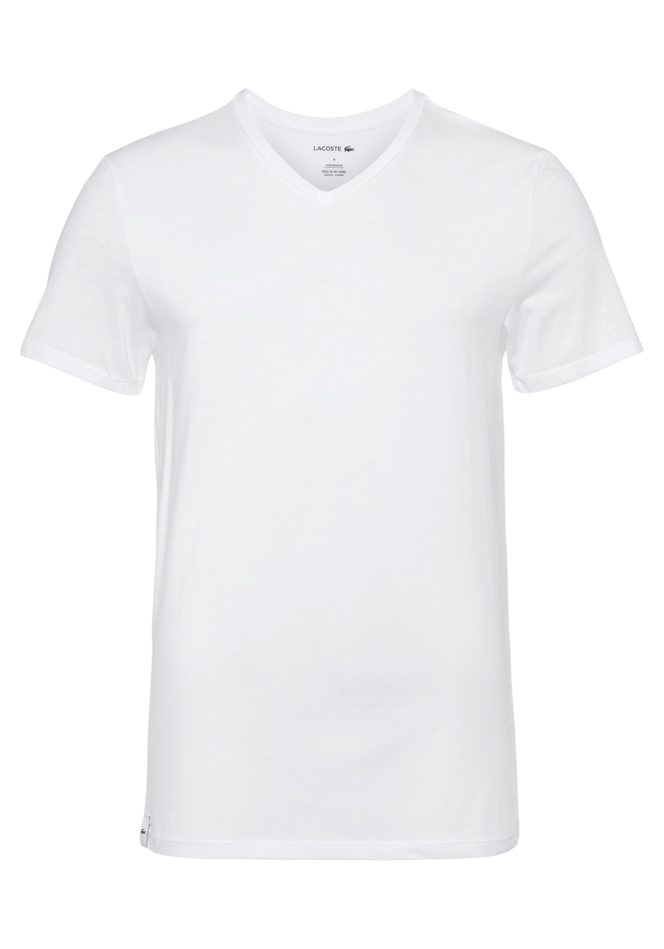 Lacoste V-Shirt, (Packung, 3er-Pack), im unifarbenen Look