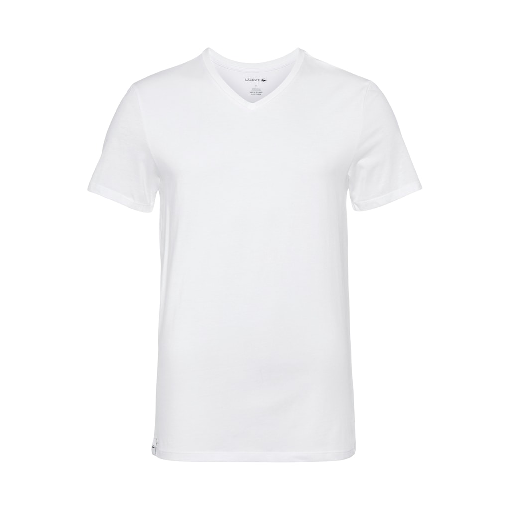 Lacoste V-Shirt, (Packung, 3er-Pack), im unifarbenen Look