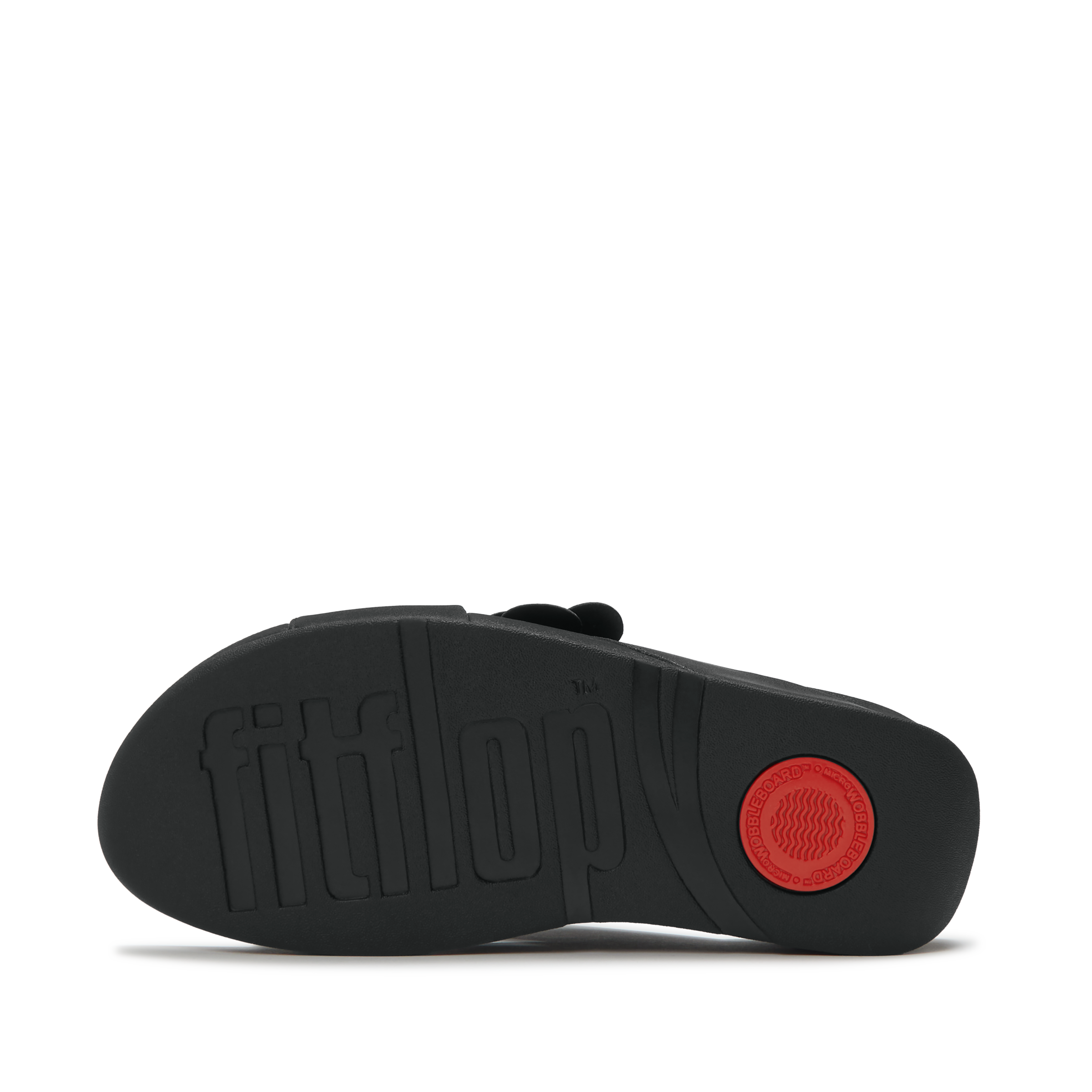 Fitflop Pantolette »LULU FLOWER CROSS SLIDES«  Keilabsatz, Sommerschuh, Schlupfschuh mit dekorativen Blüten