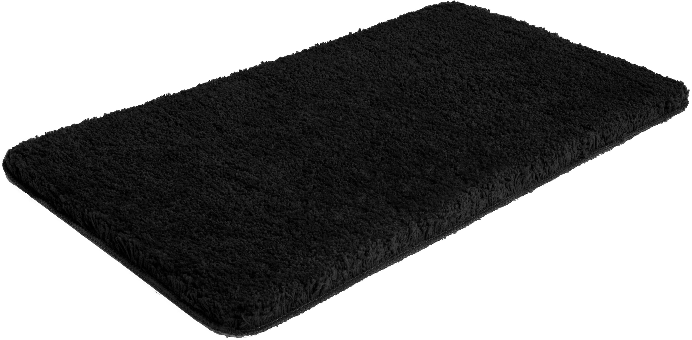 my home Badematte »Sanremo, Badvorleger, Badezimmer Teppich, sehr weich«, rutschhemmend beschichtet, fußbodenheizungsgeeignet-schnell trocknend, Badteppich, unifarben, rechteckig, rund & als 3-tlg. Set erhältlich