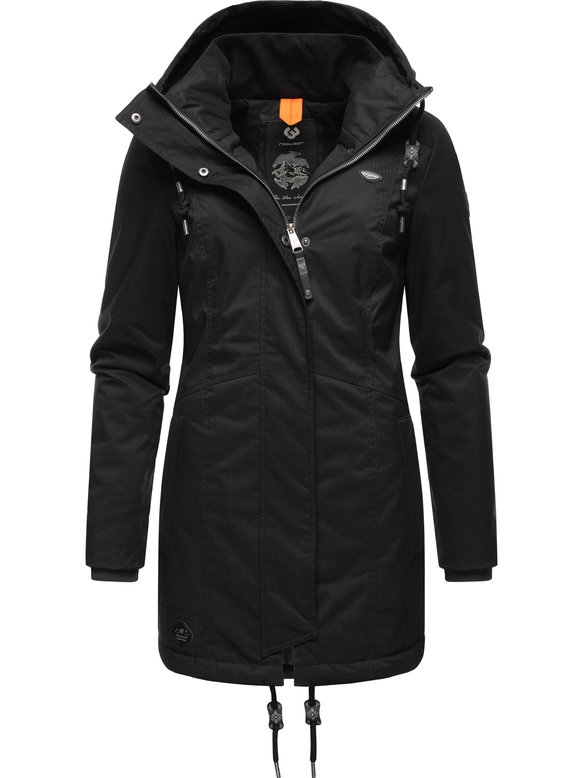 Ragwear Wintermantel »Winterjacke Tunned«, stylischer Winterparka mit Teddyfell Innenfutter