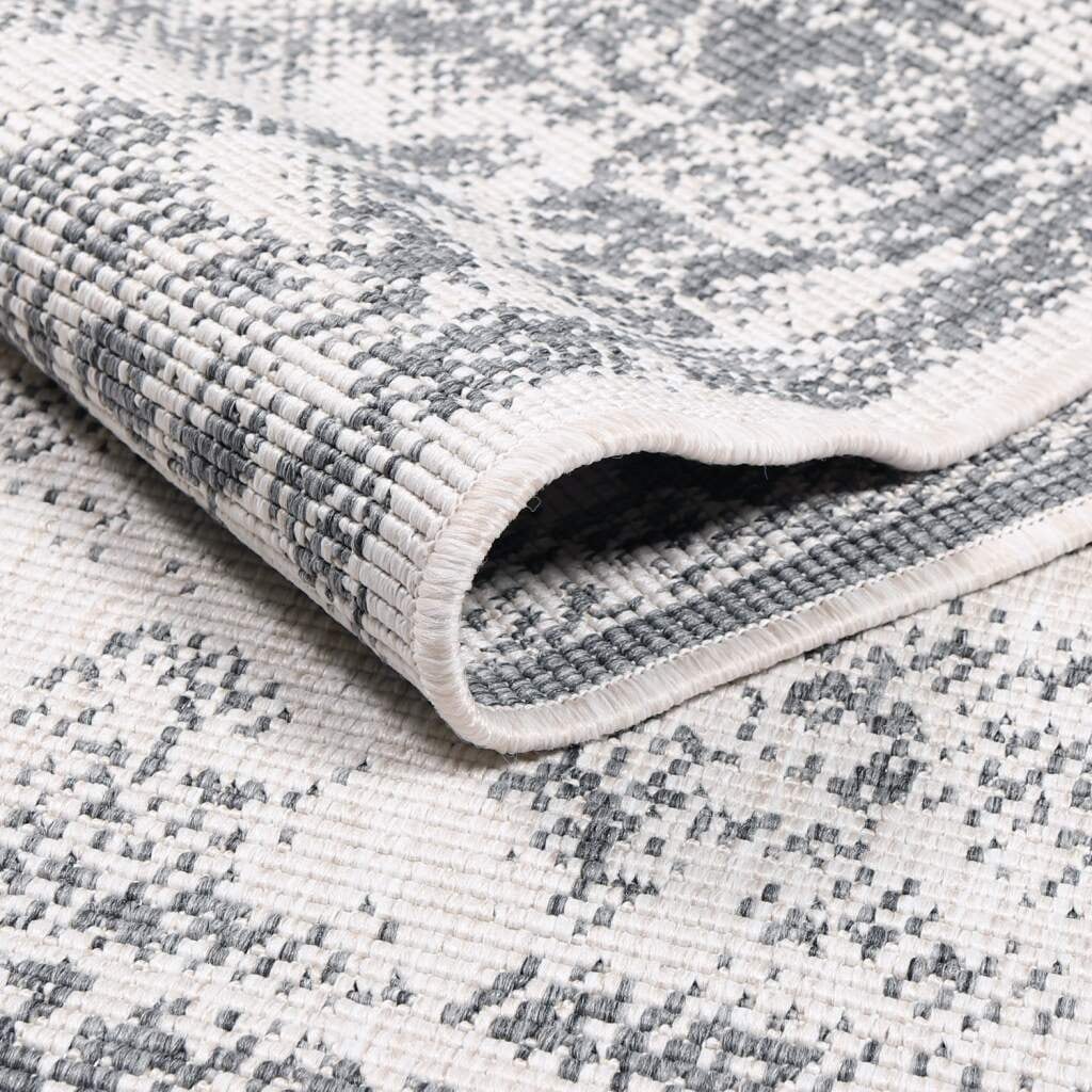 Carpet City Outdoorteppich »DUO RUG 5577«, rund, 5 mm Höhe, Wendeteppich Wetterfest In- & Outdoor, Balkon, Terrasse, Wohnzimmer