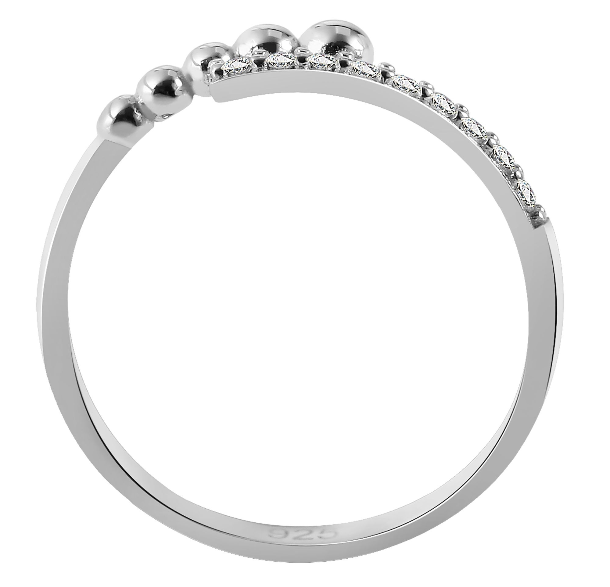 Adelia´s Fingerring »Damen Ring aus 925 Silber mit Zirkonia«