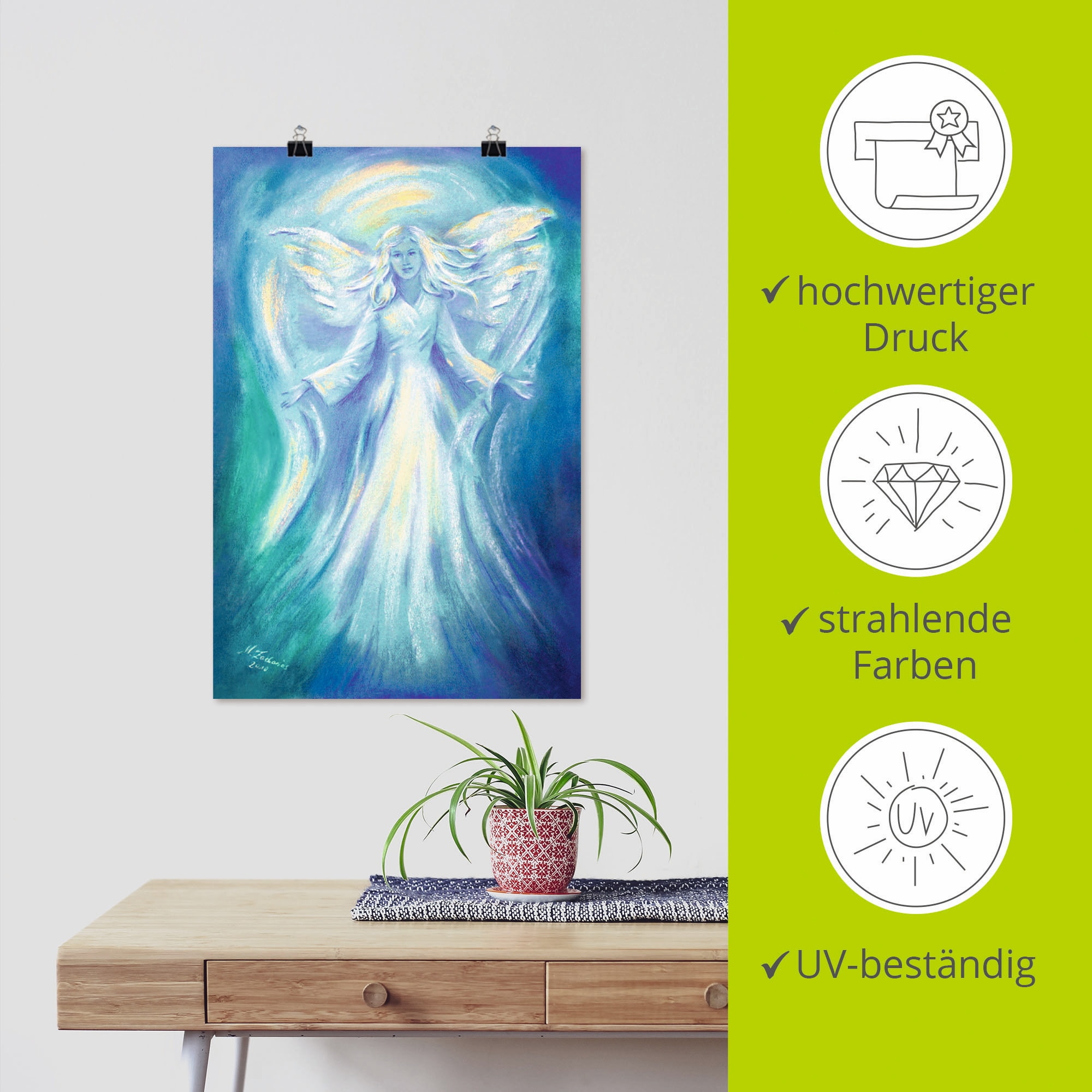 Artland Wandbild »Engel der Liebe«, Religion, (1 St.), als Leinwandbild, Poster, Wandaufkleber in verschied. Größen