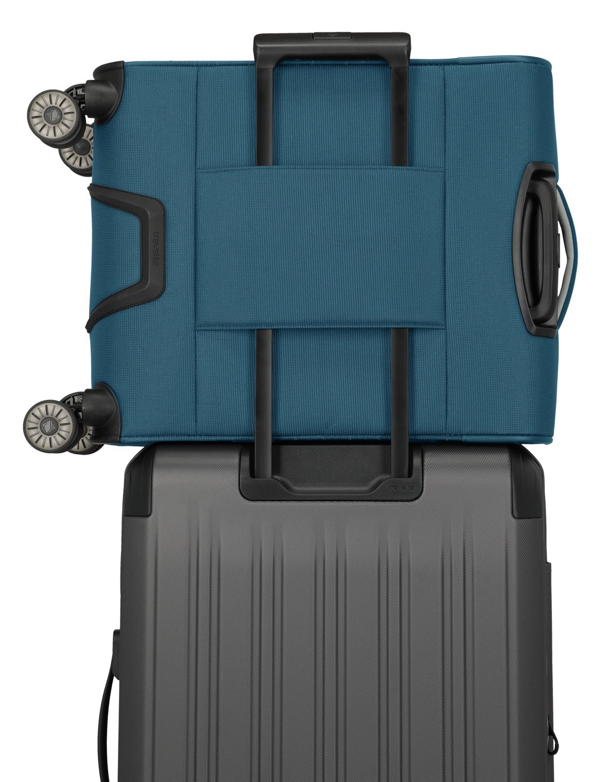 travelite Handgepäck-Trolley »JETPACK Multi Light 4 Cabin, konzipiert für Condor & Ryanair« 37 l 4 Rollen Weichgepäck-Koffer Handgepäck für die meisten gängigen Airlines