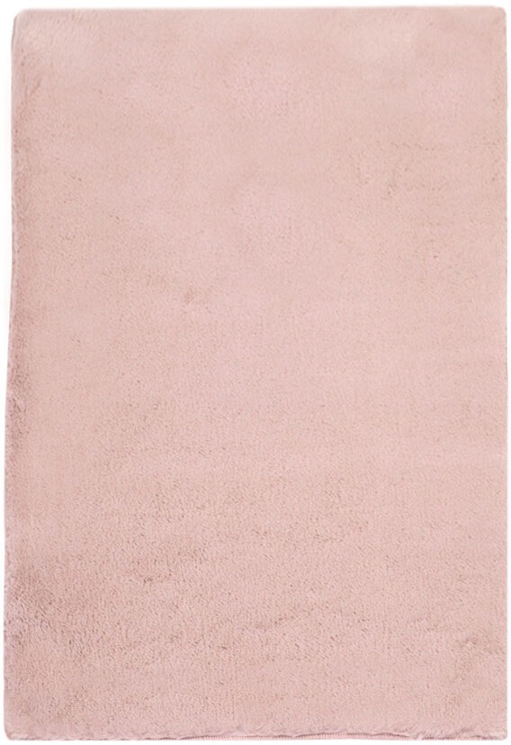 Carpet City Badematte »Topia Mats, Badteppich uni«, rutschhemmend beschichtet, strapazierfähig, Hochflor, Kaninchen Haptik, Polyester, Badezimmerteppich, waschbar