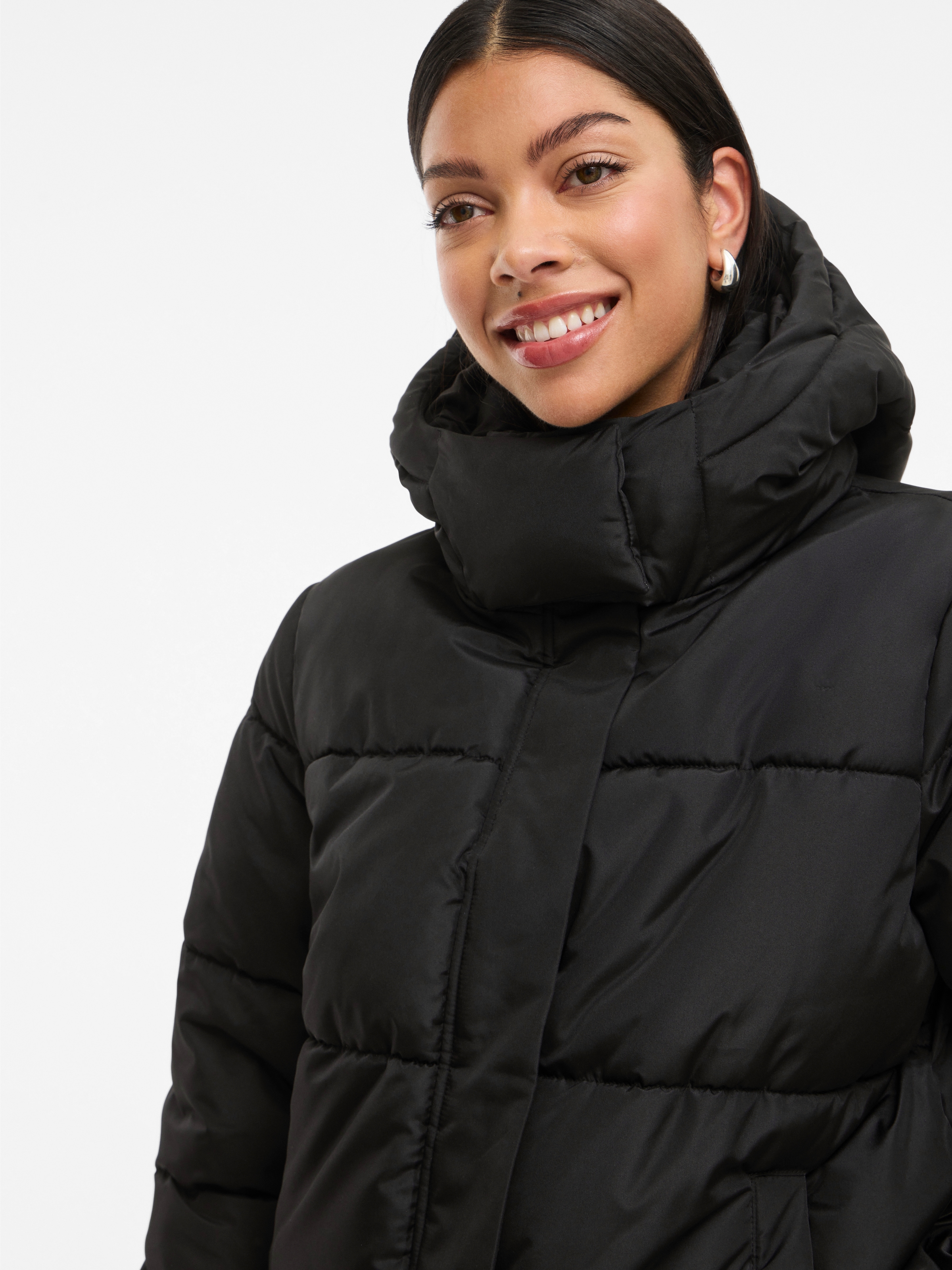 Vila Steppjacke »VIMILJA PADDED PUFFER - NOOS«, mit Kapuze