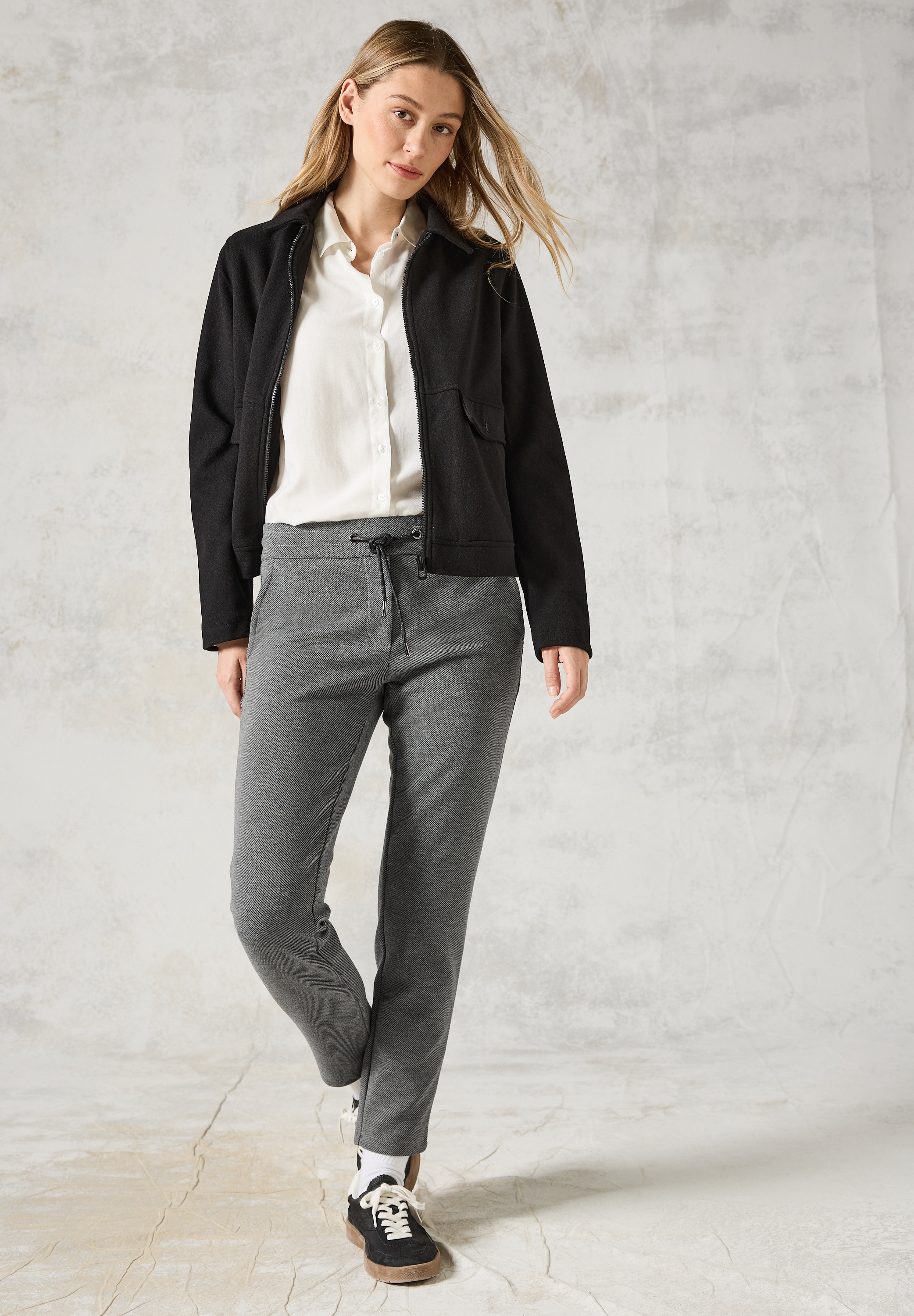 Cecil Stoffhose »Style Tracey«, mit Kordelzug und Stretch