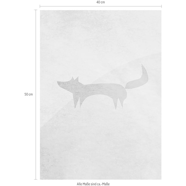 Komar Poster »Wild and Free Fox«, Tiere, Kinderzimmer, Schlafzimmer,  Wohnzimmer online bei OTTO