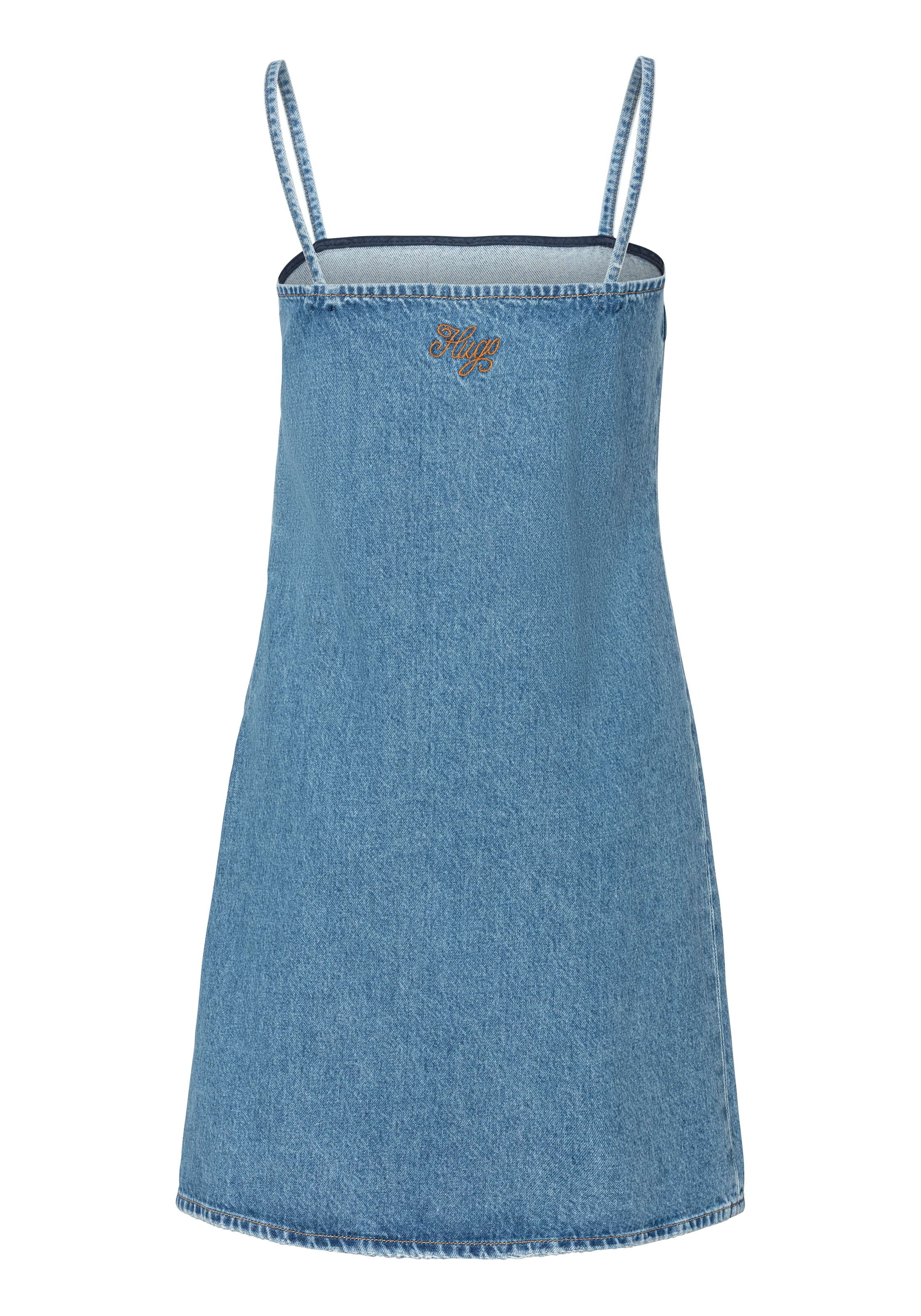 HUGO Blue Jeanskleid »Garcy_B«, mit Spaghetti Trägern