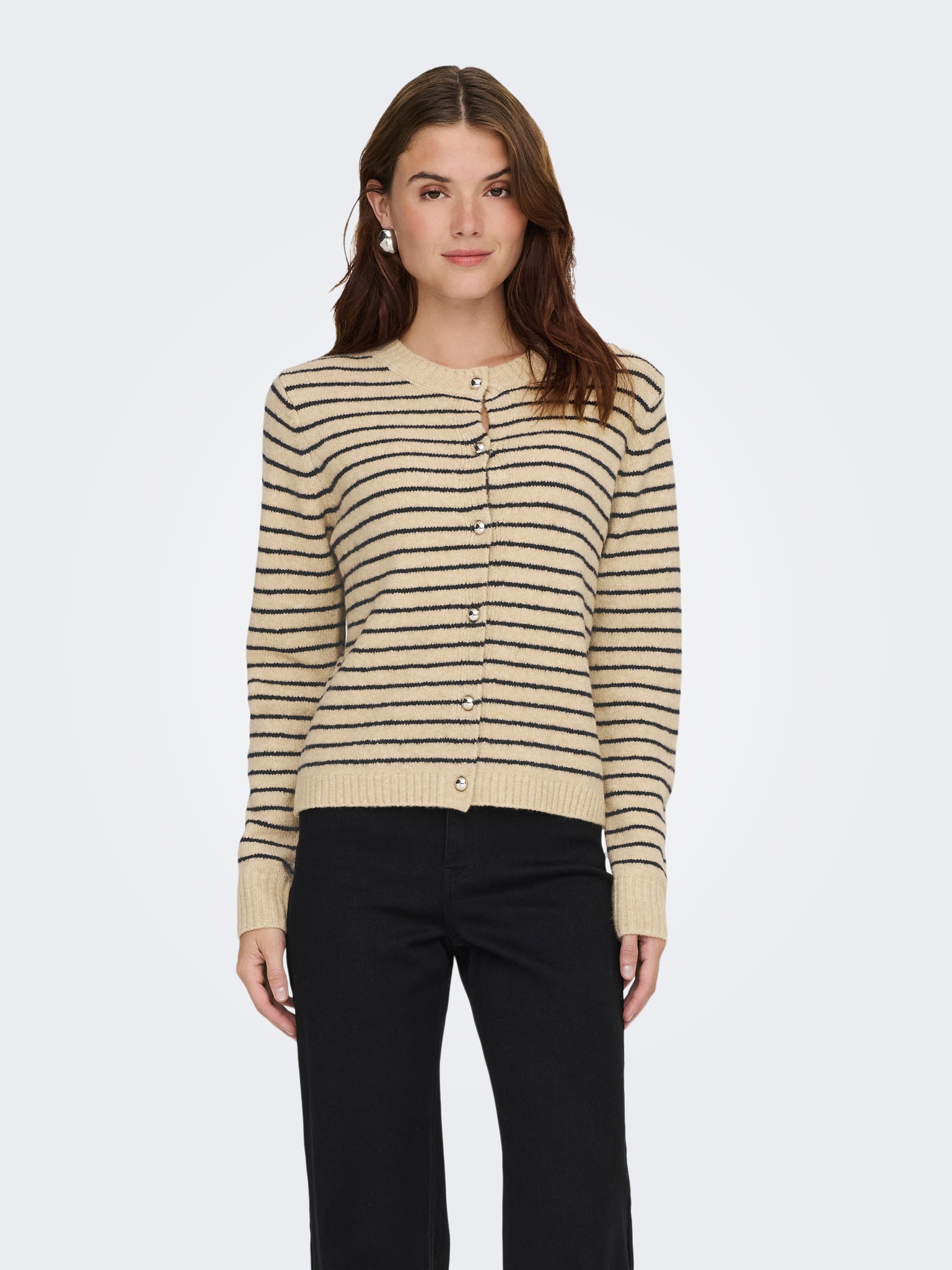 ONLY Strickjacke »ONLCHESTER LIFE LS STRIPE CARDI CC KNT«