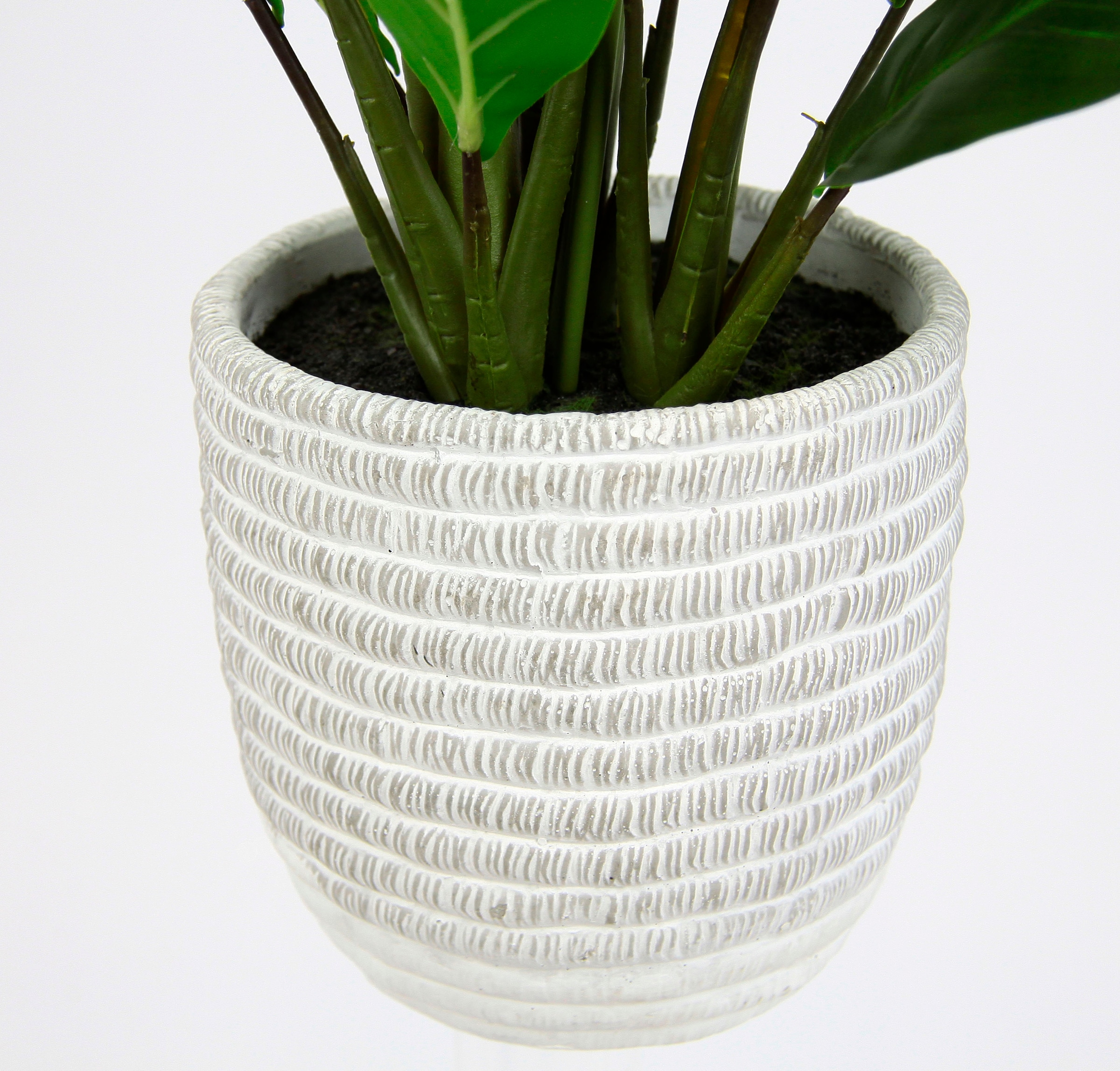 I.GE.A. Kunstpflanze »Spathiphyllum«, im Topf Anthurie Calla Flamingoblume exotische Pflanze weiße Blüten