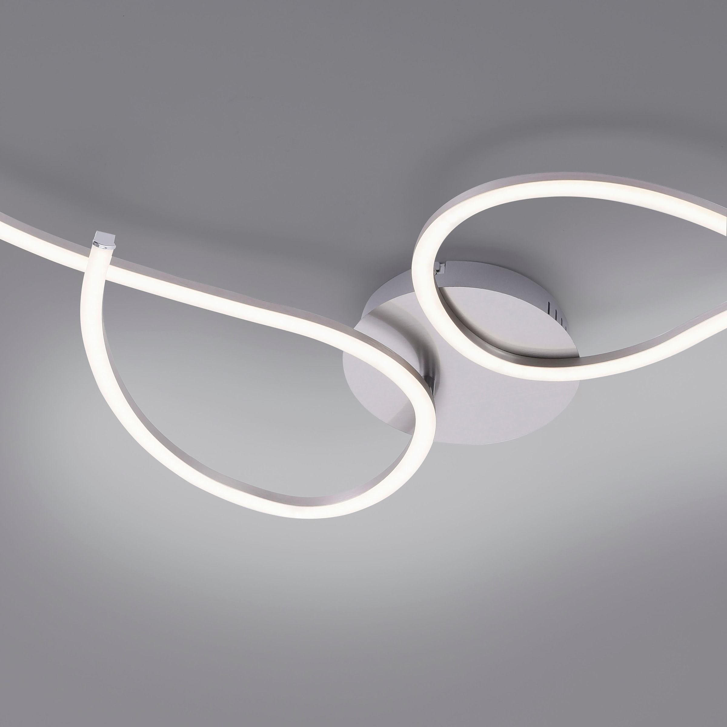 JUST LIGHT LED Deckenleuchte »TYLER«, 2 flammig, Leuchtmittel LED-Board | LED wechselbar, stufenlos dimmbar über den Wandschalter; ein Arm ist drehbar