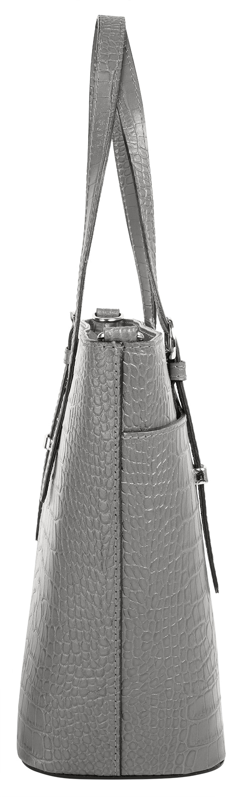 Cluty Henkeltasche, echt Leder, Made in Italy