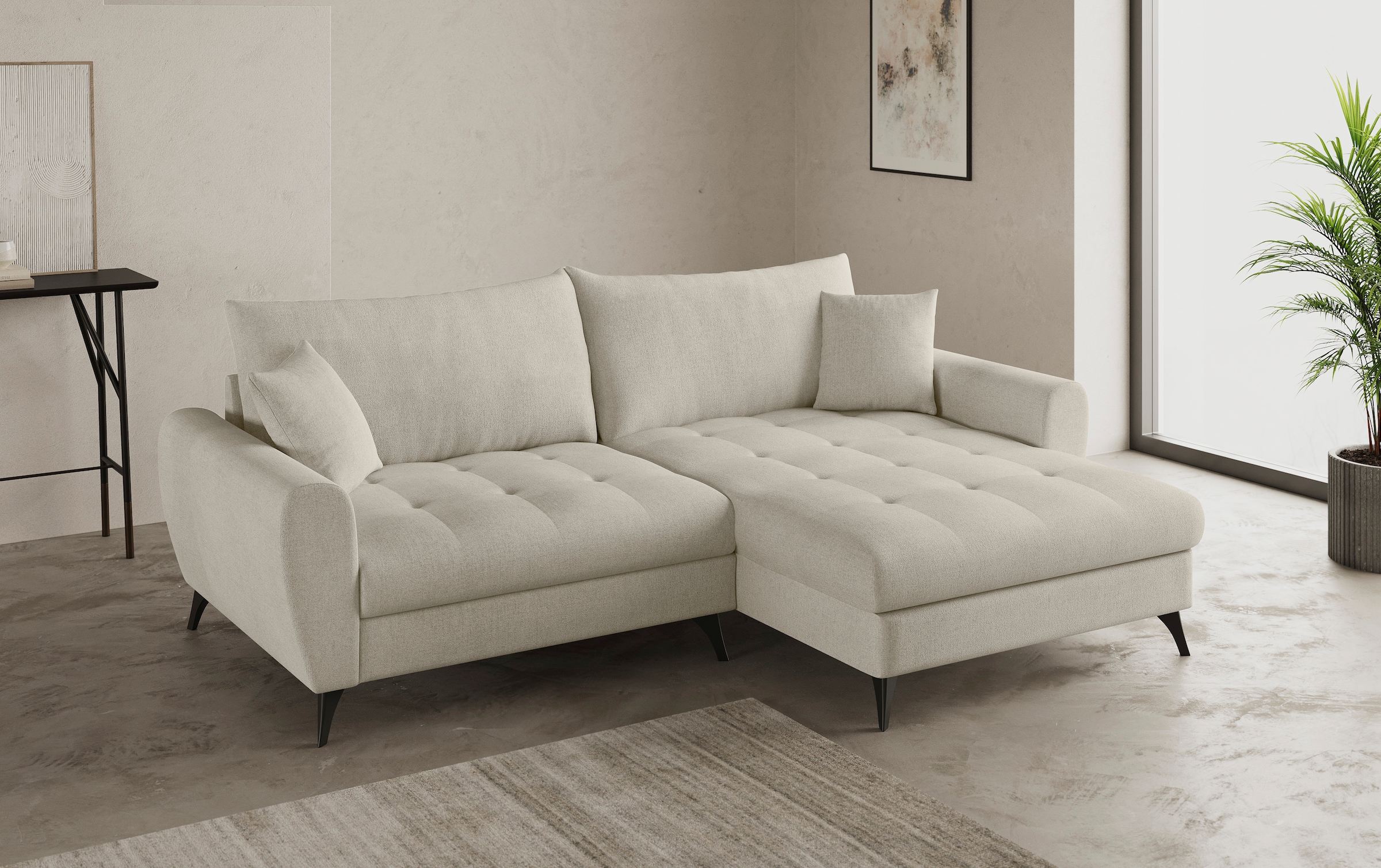 Mr. Couch Ecksofa »Blackburn II, L-Form«, Mit Kaltschaumpolsterung bis 140 kg belastbar