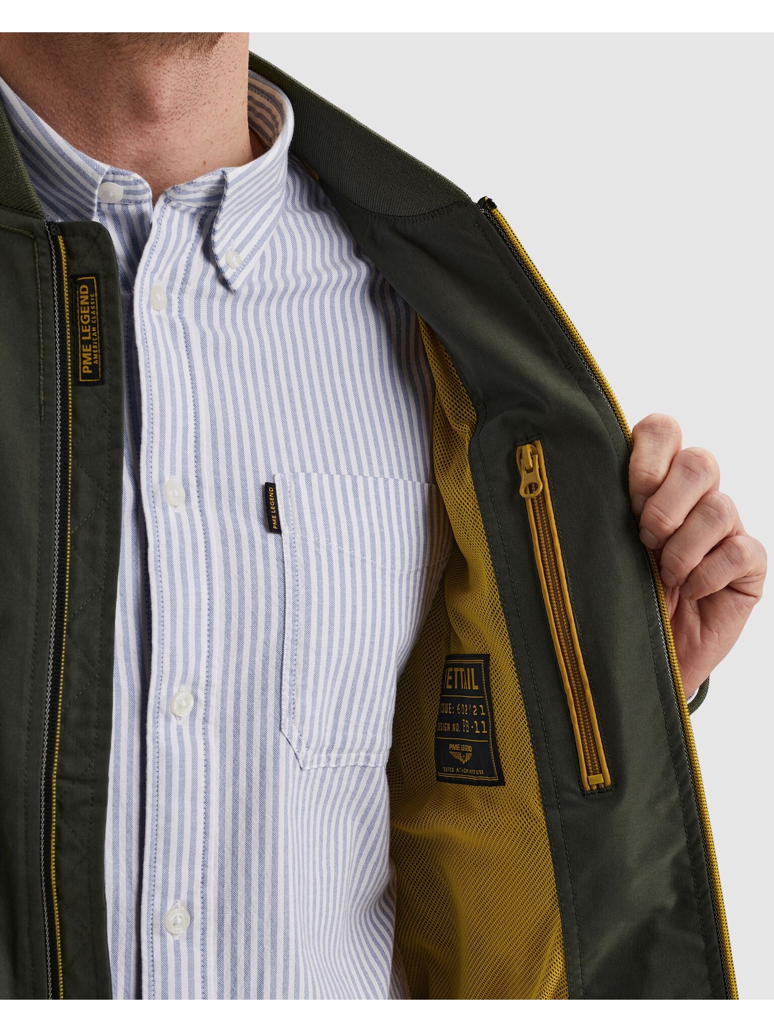 PME LEGEND Outdoorjacke »Flight jacket YETTAIL - Spunner« mit Rippbündchen