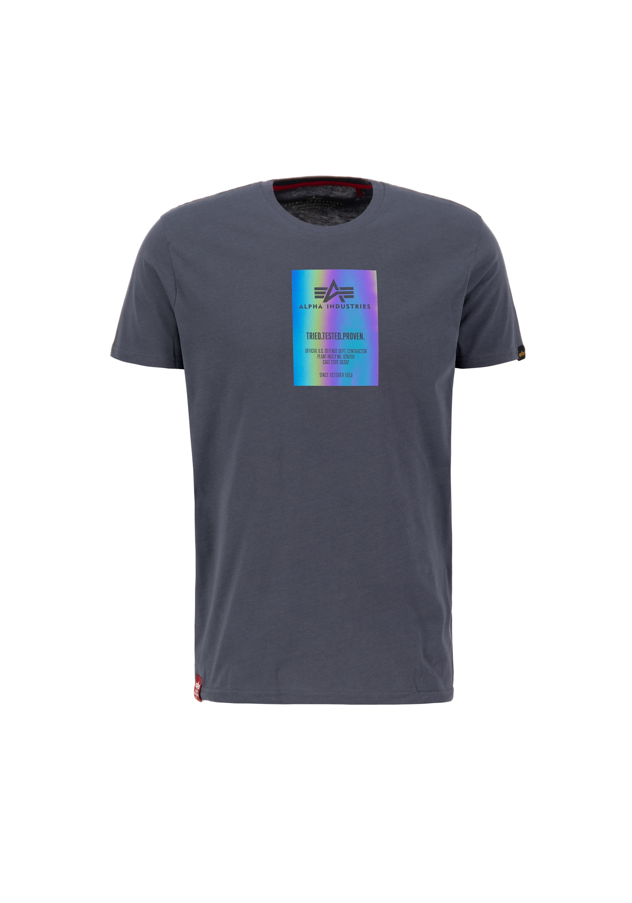 Alpha Industries T-Shirt »Rainbow Reflective Label T-Shirt«
