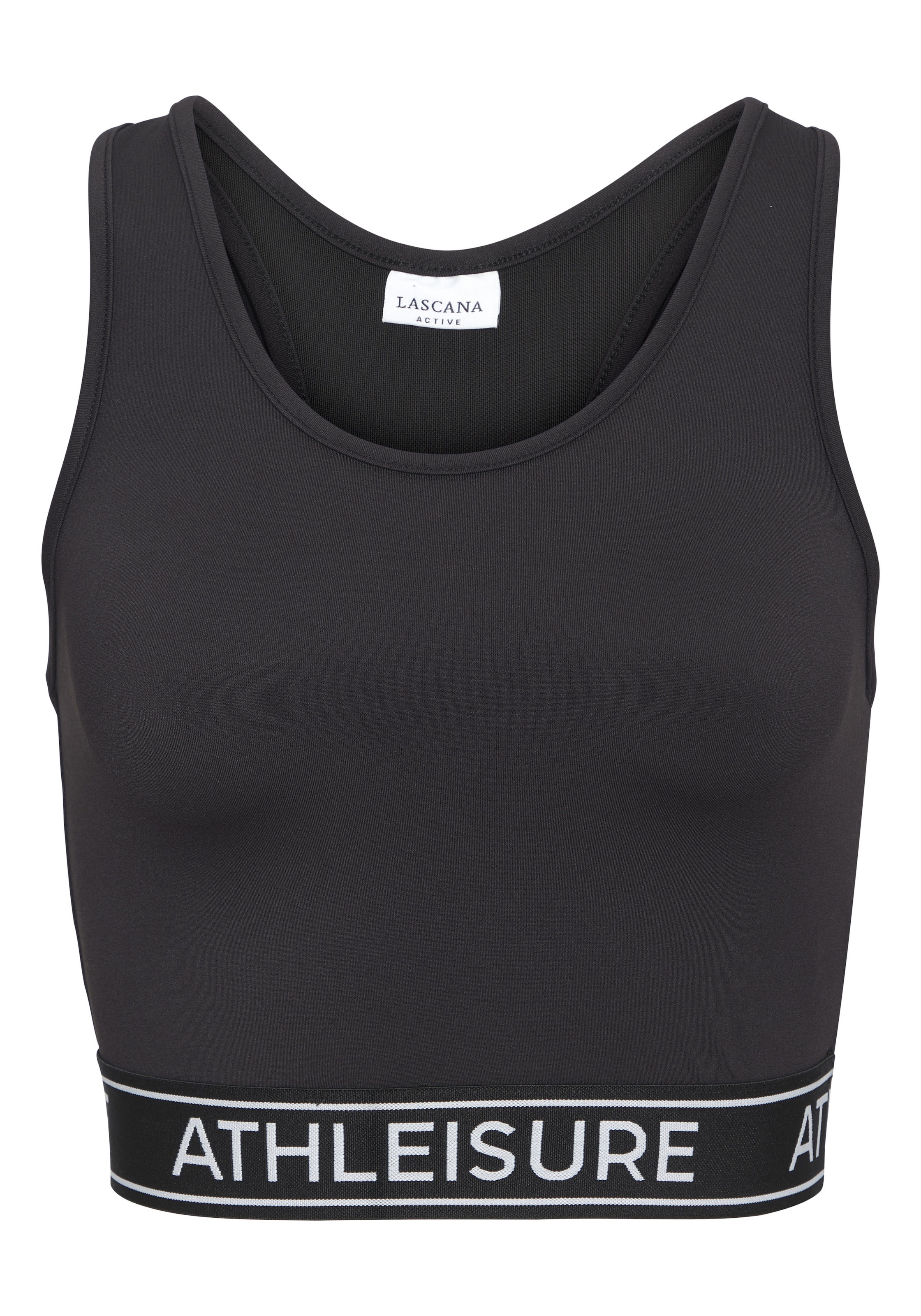LASCANA ACTIVE Crop-Top mit modischem Rücken und Mesh-Einsatz, Tank Top, sportlich, bauchfrei