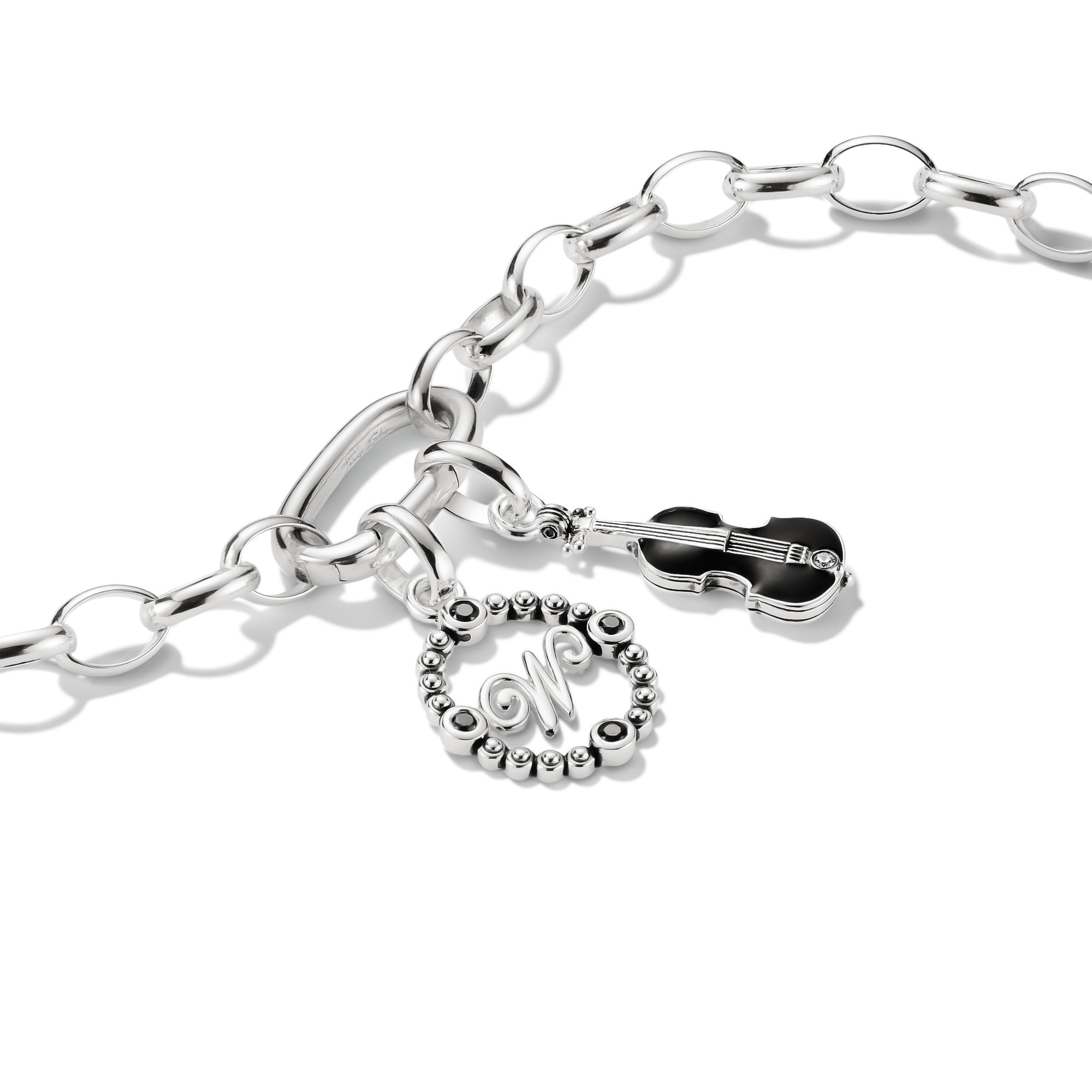THOMAS SABO Charm-Einhänger »THOMAS SABO Wednesday W Charm - Connect« mit Zirkonia (synth.)