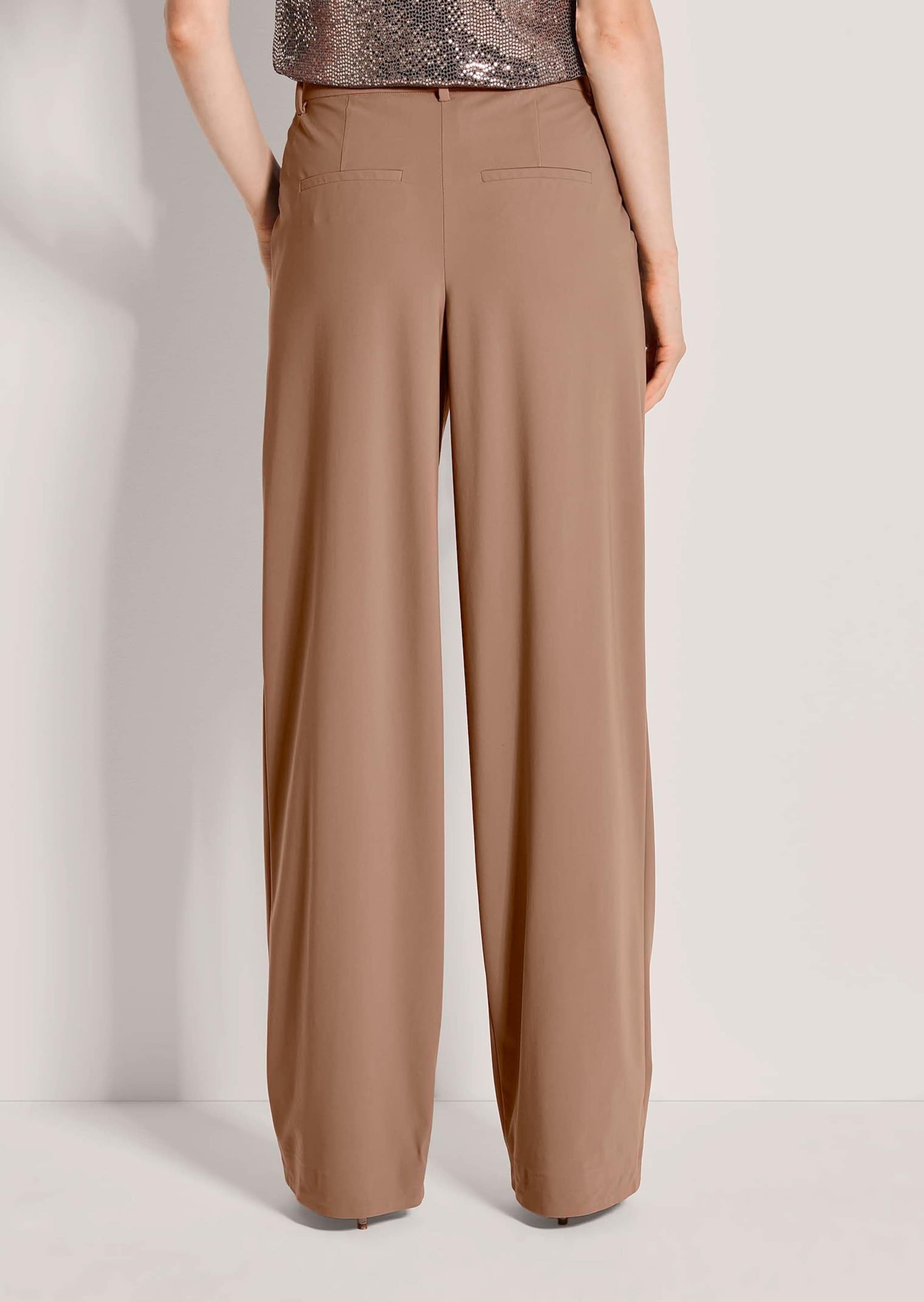 MADELEINE Schlupfhose »Bundfaltenhose mit weitem Bein Elegante Schlupfhose mit weitem Bein«  Microjerseyhose