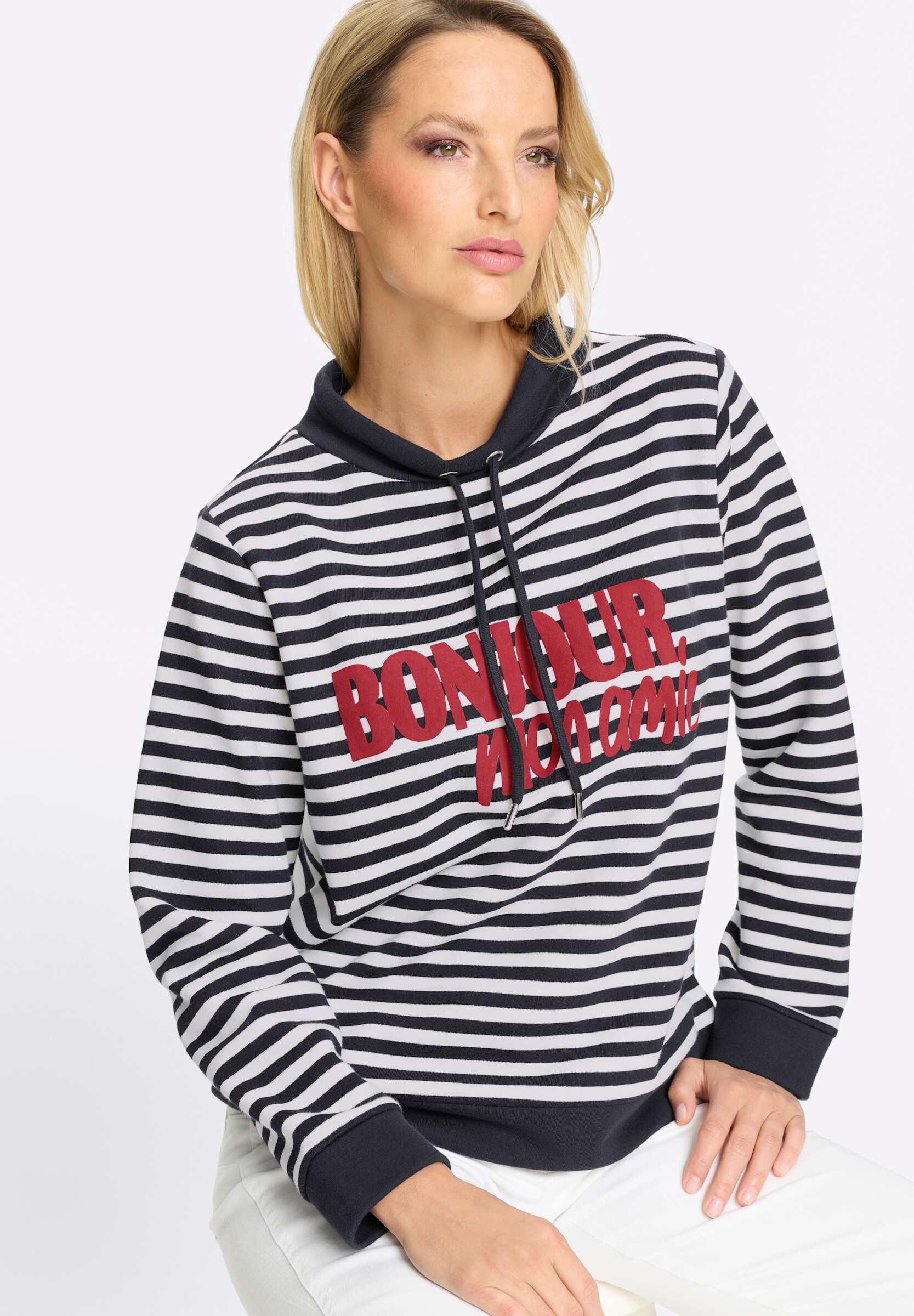 heine Hoodie »Sweatshirt Sweatshirt mit Ringelmuster«
