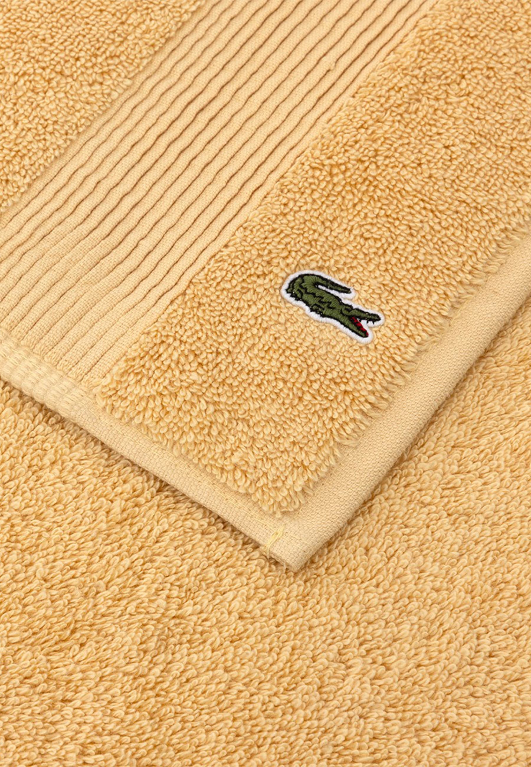 Lacoste Duschtuch »LLECROCO« mit Label-Applikationen