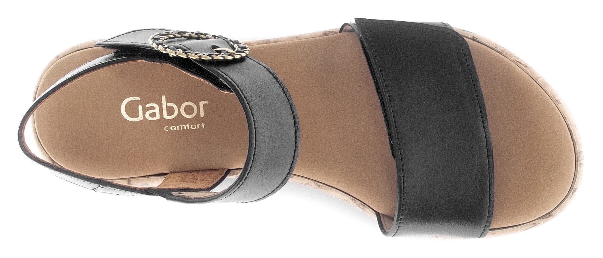 Gabor Keilsandalette »RHODOS«, Riemchensandale, Komfortschuh, Sommerschuh mit hübscher Zierschnalle