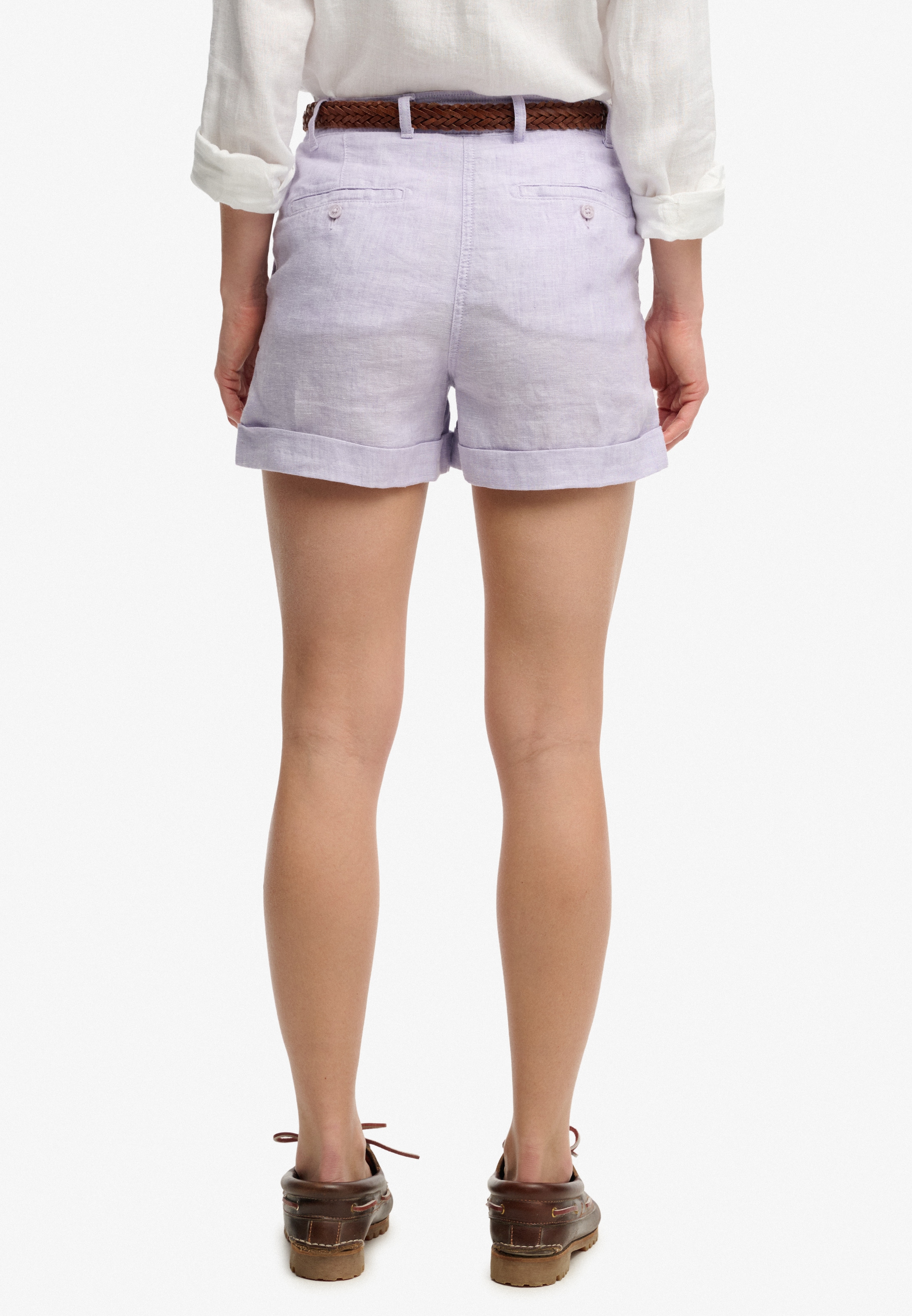 Superdry Shorts »MID RISE LINEN SHORT«  aus 100% Leinen