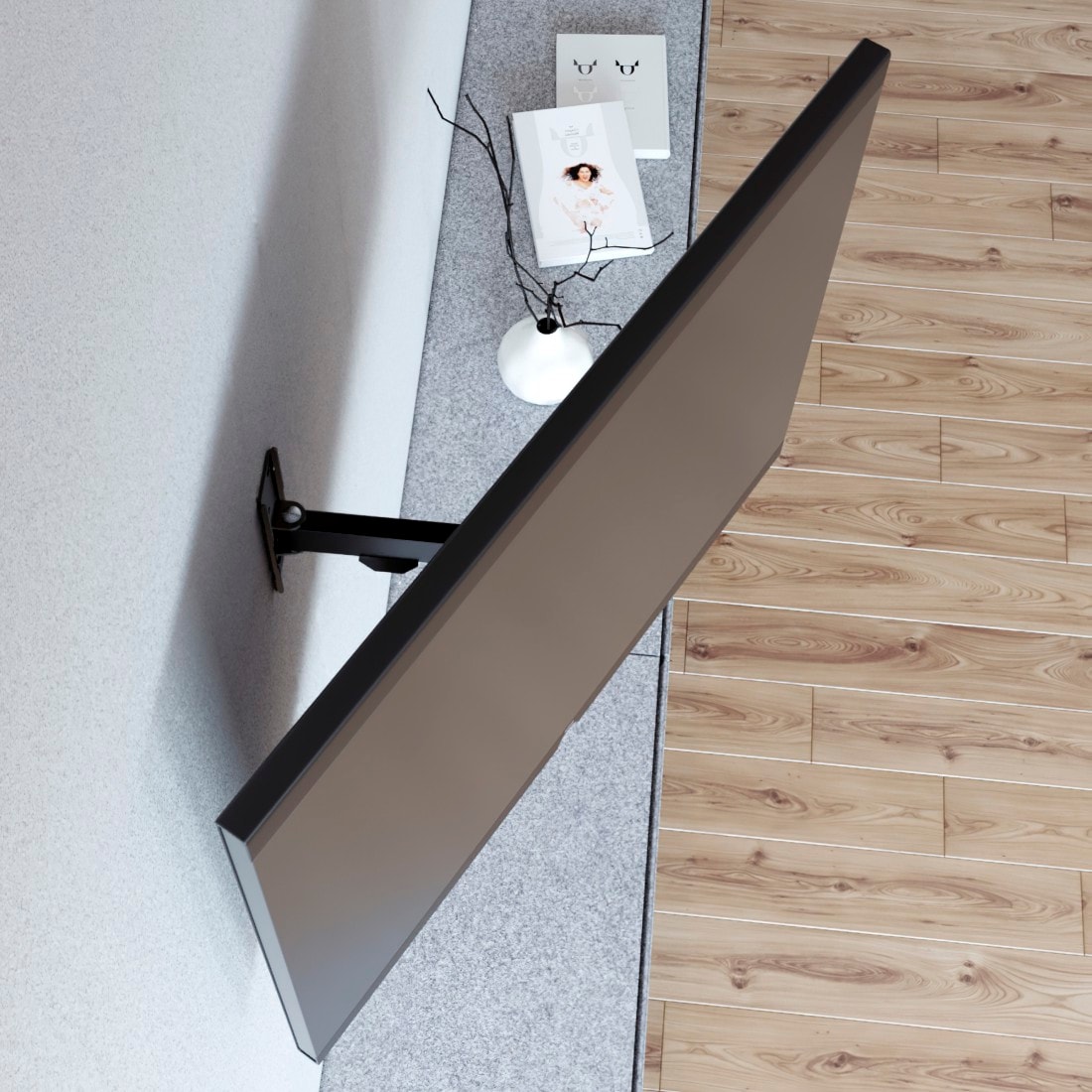Hama TV-Wandhalterung »Halterung, schwenkbar, neigbar 48 - 122 cm (19" - 48")« bis 122 cm Zoll max. 20 kg