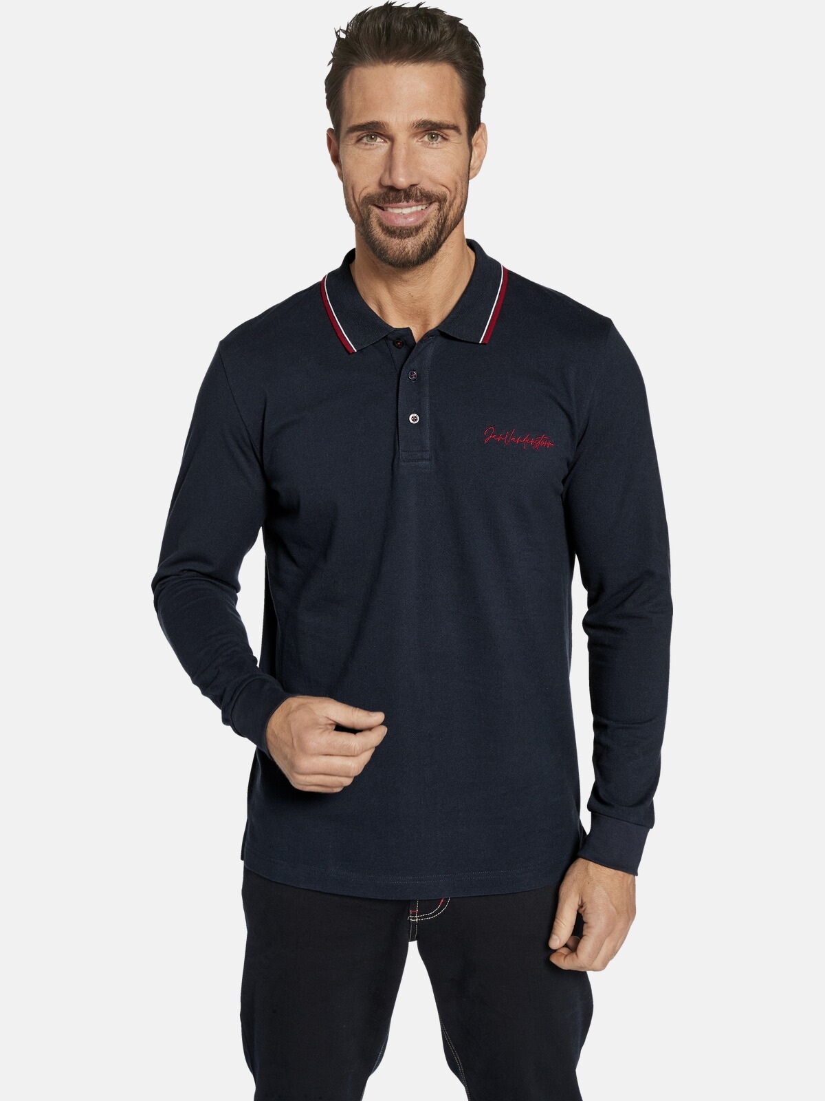 Langarm-Poloshirt »Doppelpack Langarm-Poloshirt TEUVO«